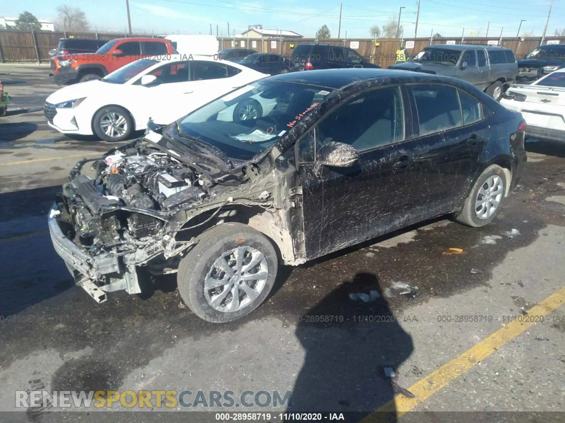 2 Photograph of a damaged car 5YFEPRAE0LP090583 TOYOTA COROLLA 2020