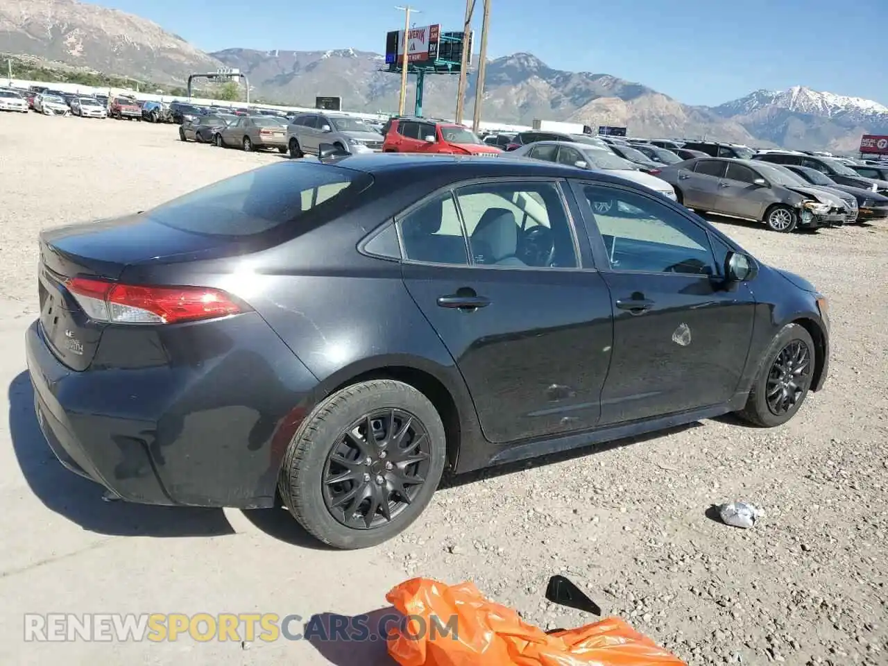 3 fotografías del automóvil dañado 5YFEPRAE0LP092821 TOYOTA COROLLA 2020