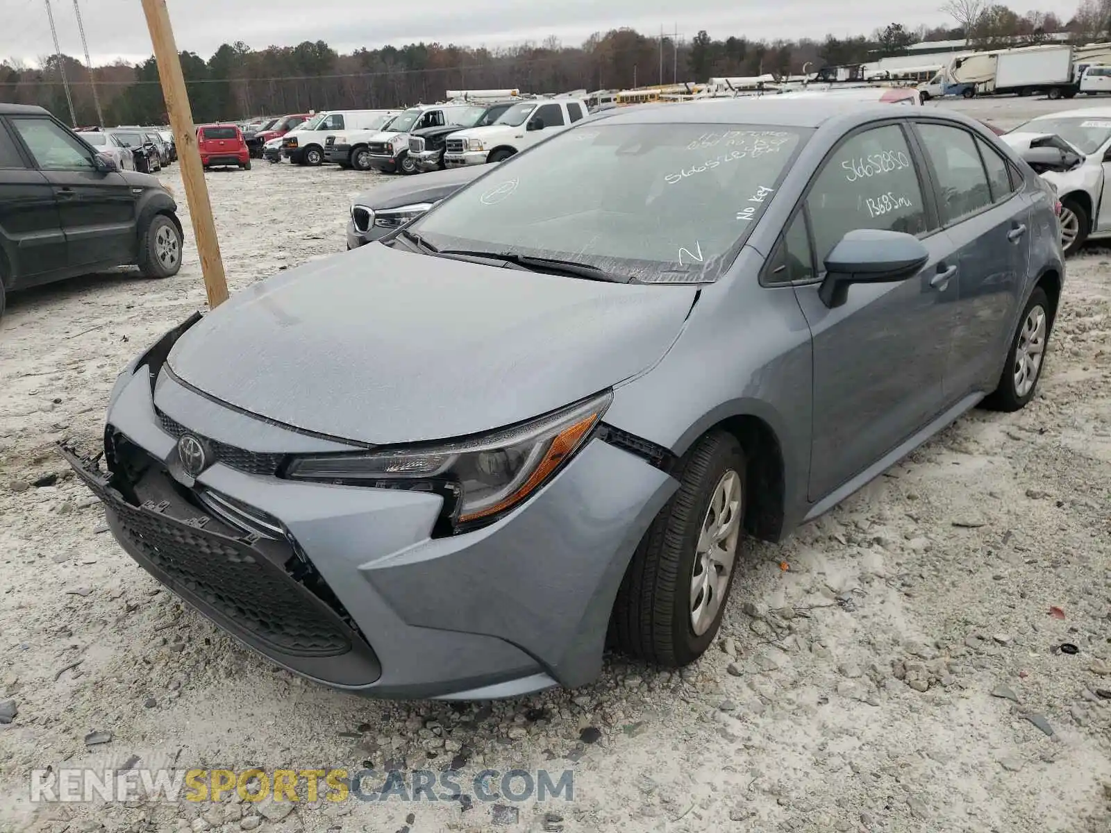 2 Photograph of a damaged car 5YFEPRAE0LP093631 TOYOTA COROLLA 2020