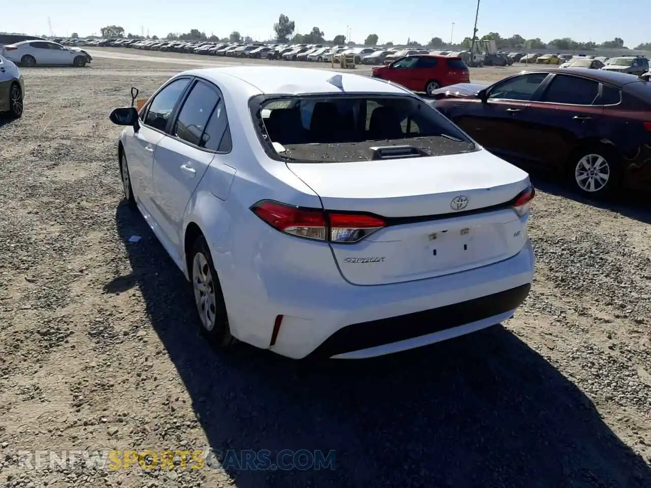 3 Photograph of a damaged car 5YFEPRAE0LP096609 TOYOTA COROLLA 2020