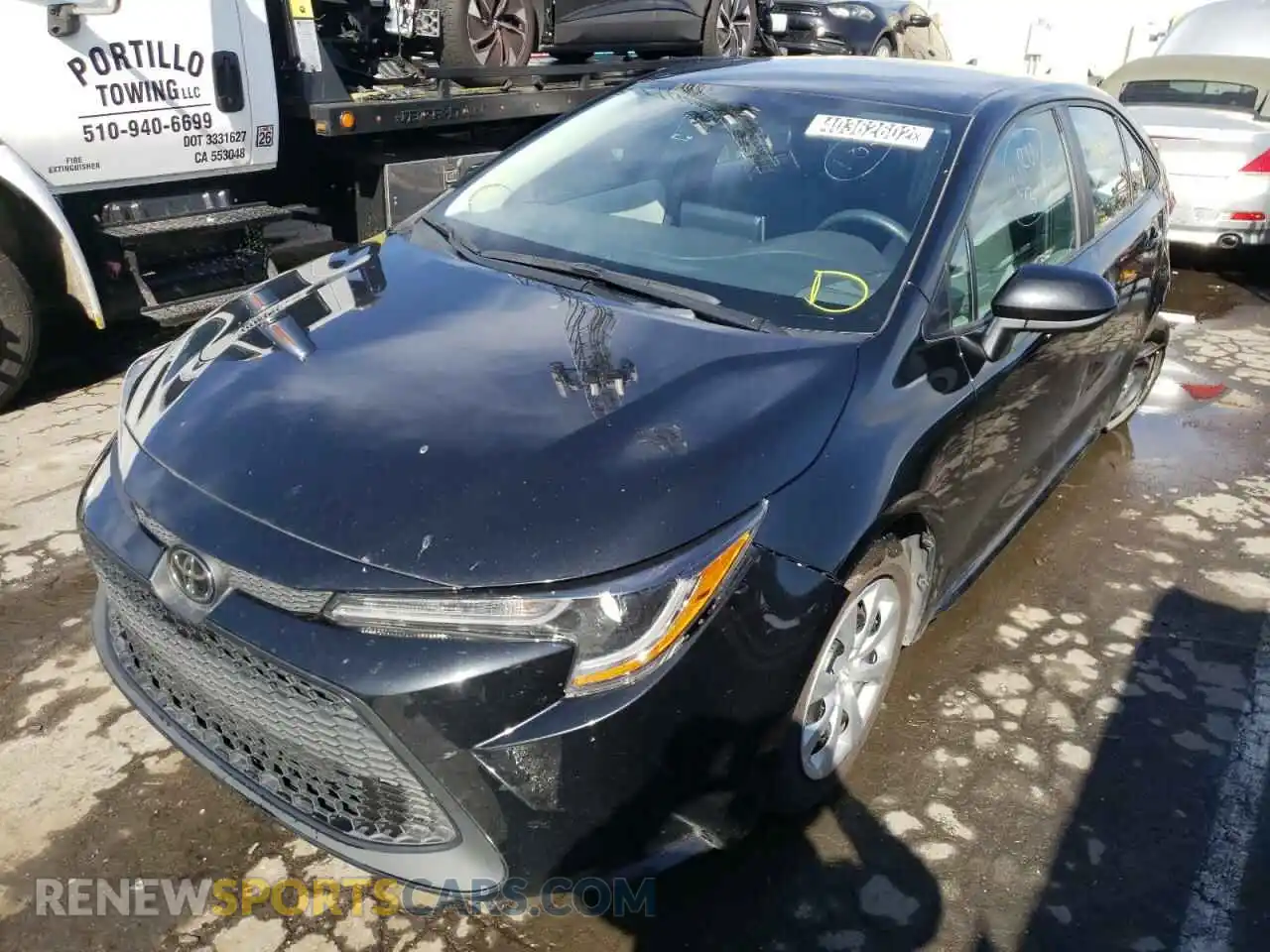 2 Photograph of a damaged car 5YFEPRAE0LP103039 TOYOTA COROLLA 2020