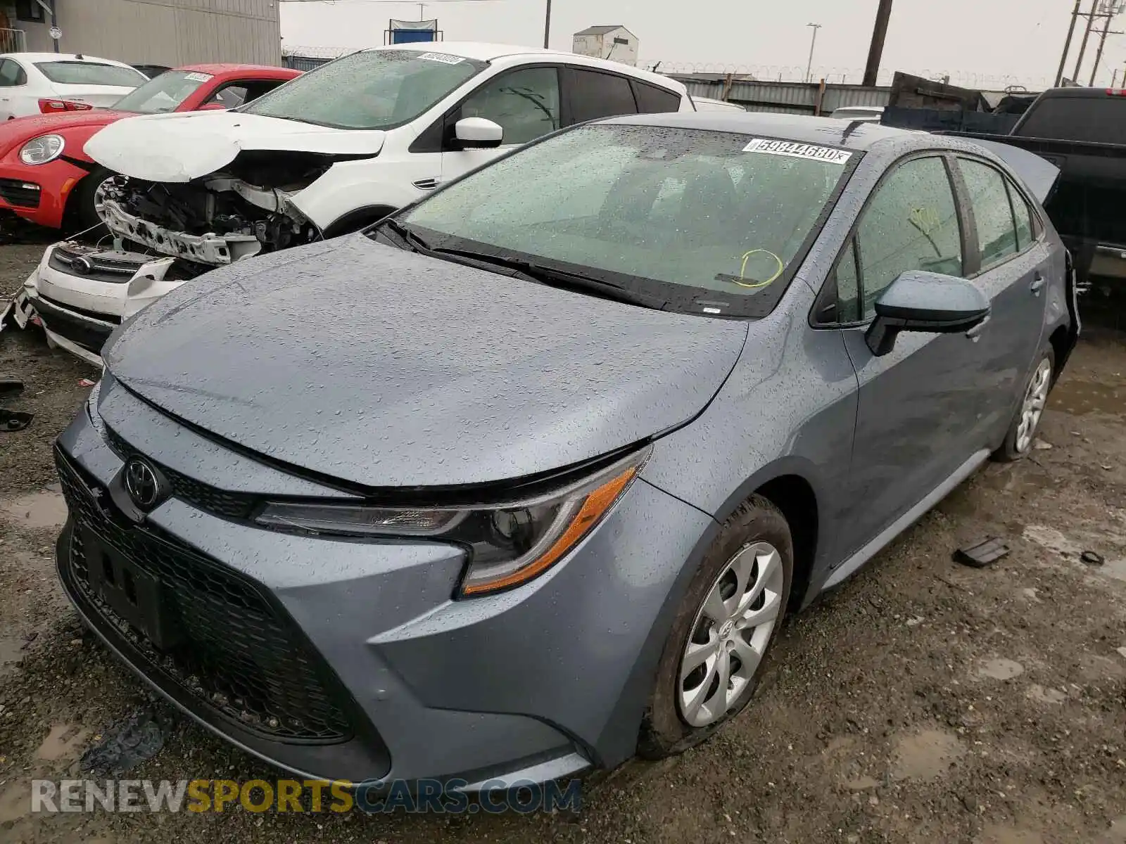 2 Photograph of a damaged car 5YFEPRAE0LP105437 TOYOTA COROLLA 2020