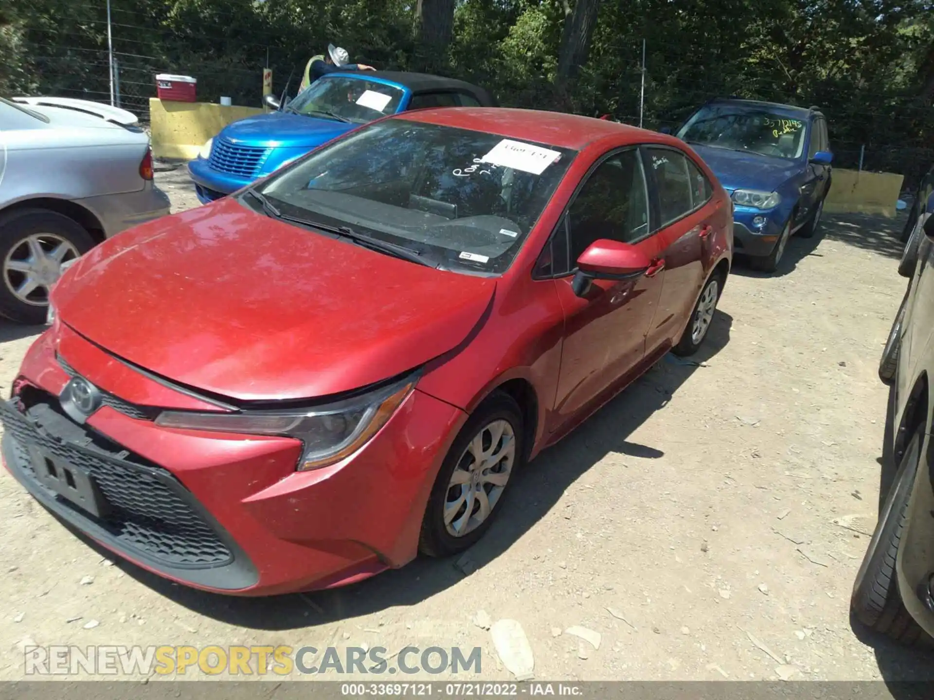 2 Photograph of a damaged car 5YFEPRAE0LP106653 TOYOTA COROLLA 2020