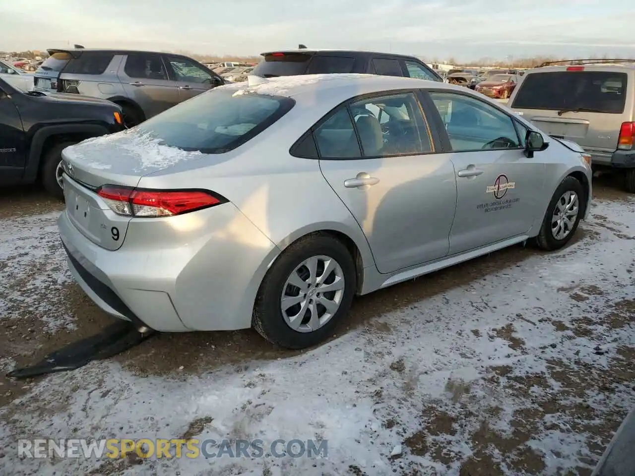 3 fotografías del automóvil dañado 5YFEPRAE0LP113201 TOYOTA COROLLA 2020