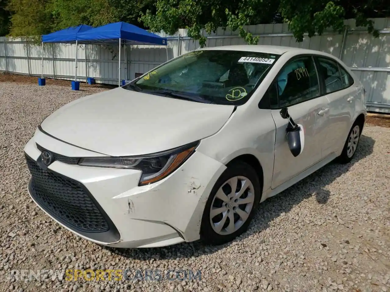 2 Photograph of a damaged car 5YFEPRAE0LP120892 TOYOTA COROLLA 2020