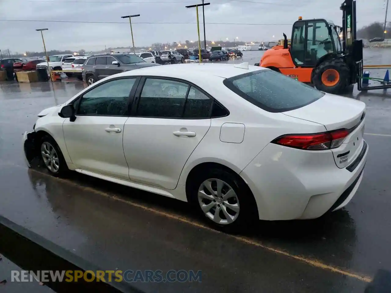 2 Photograph of a damaged car 5YFEPRAE0LP134176 TOYOTA COROLLA 2020