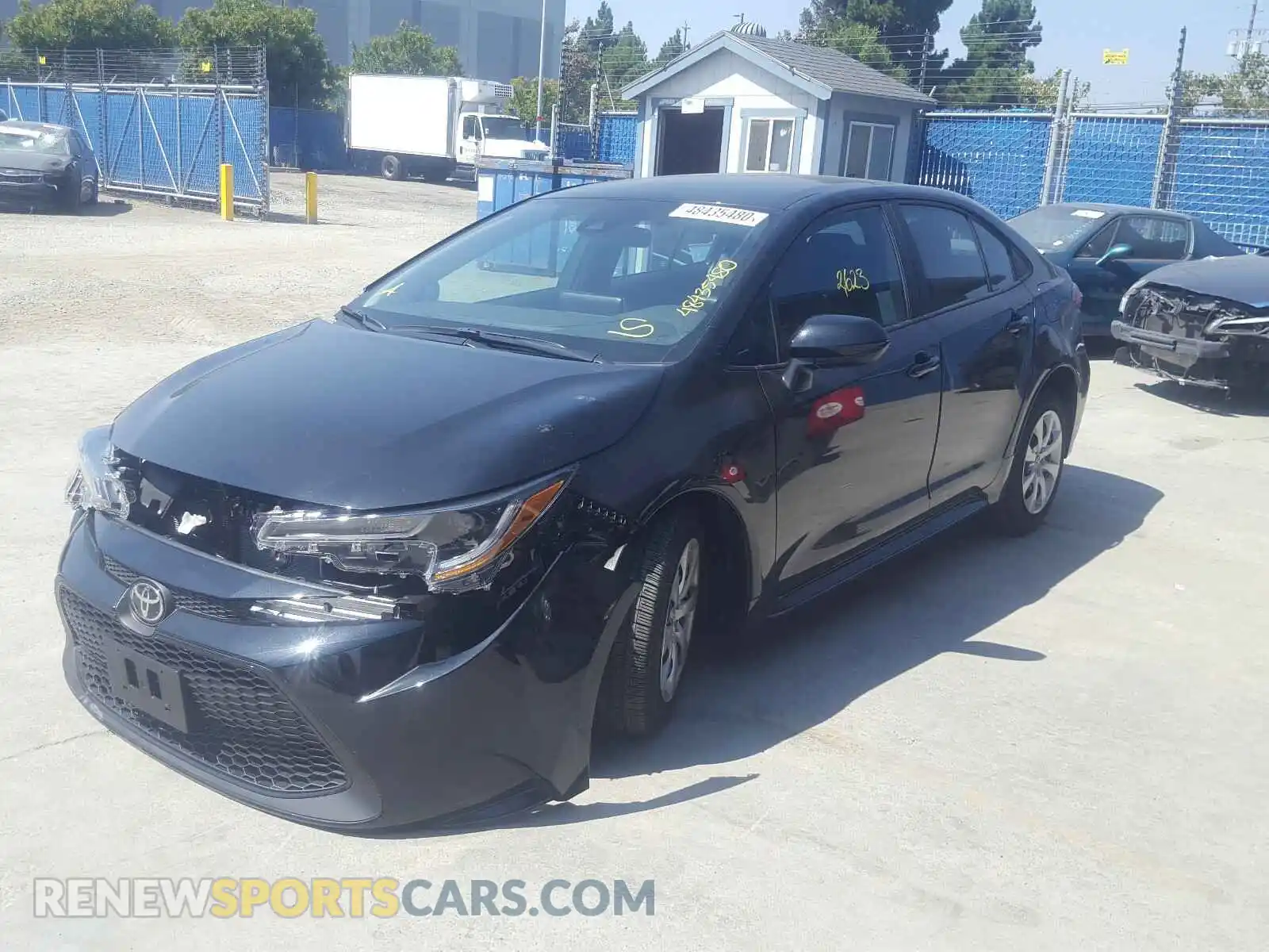 2 Photograph of a damaged car 5YFEPRAE0LP134209 TOYOTA COROLLA 2020