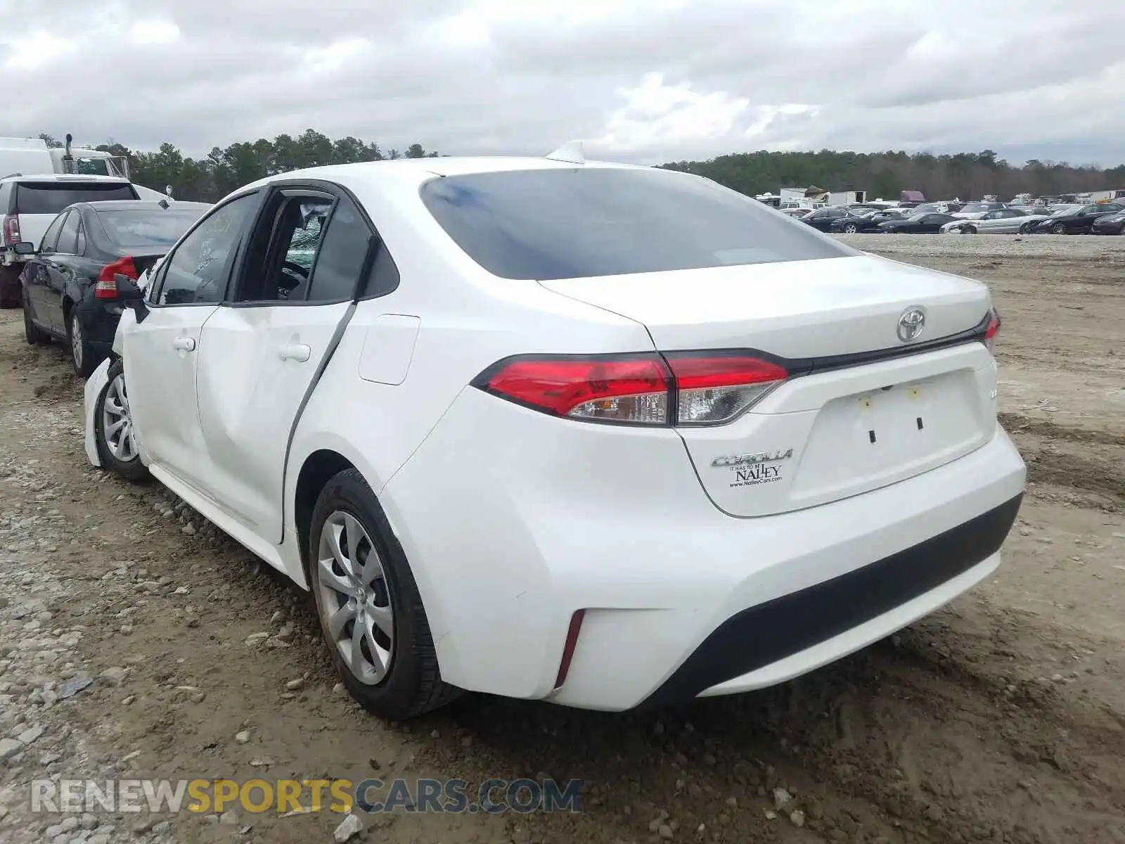 3 fotografías del automóvil dañado 5YFEPRAE1LP007033 TOYOTA COROLLA 2020