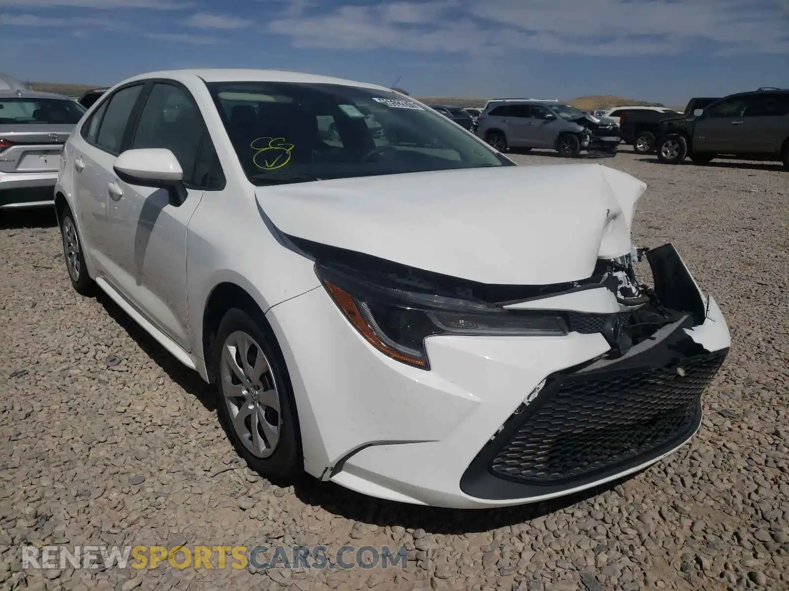 1 Photograph of a damaged car 5YFEPRAE1LP009347 TOYOTA COROLLA 2020