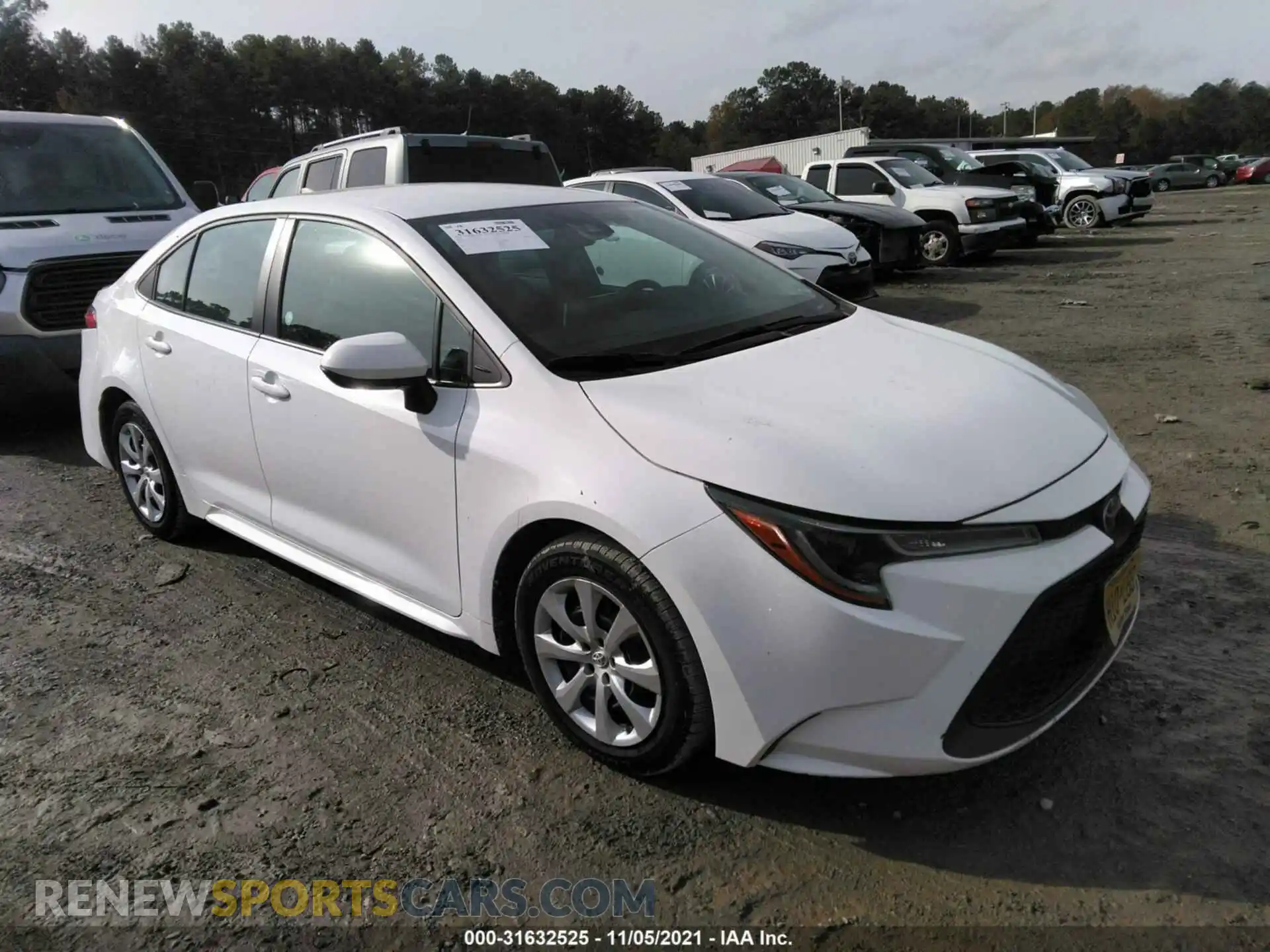 1 Photograph of a damaged car 5YFEPRAE1LP024186 TOYOTA COROLLA 2020