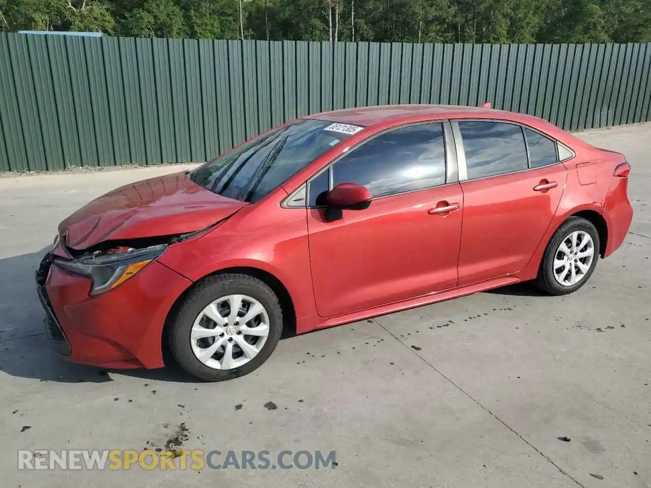 1 fotografías del automóvil dañado 5YFEPRAE1LP032434 TOYOTA COROLLA 2020
