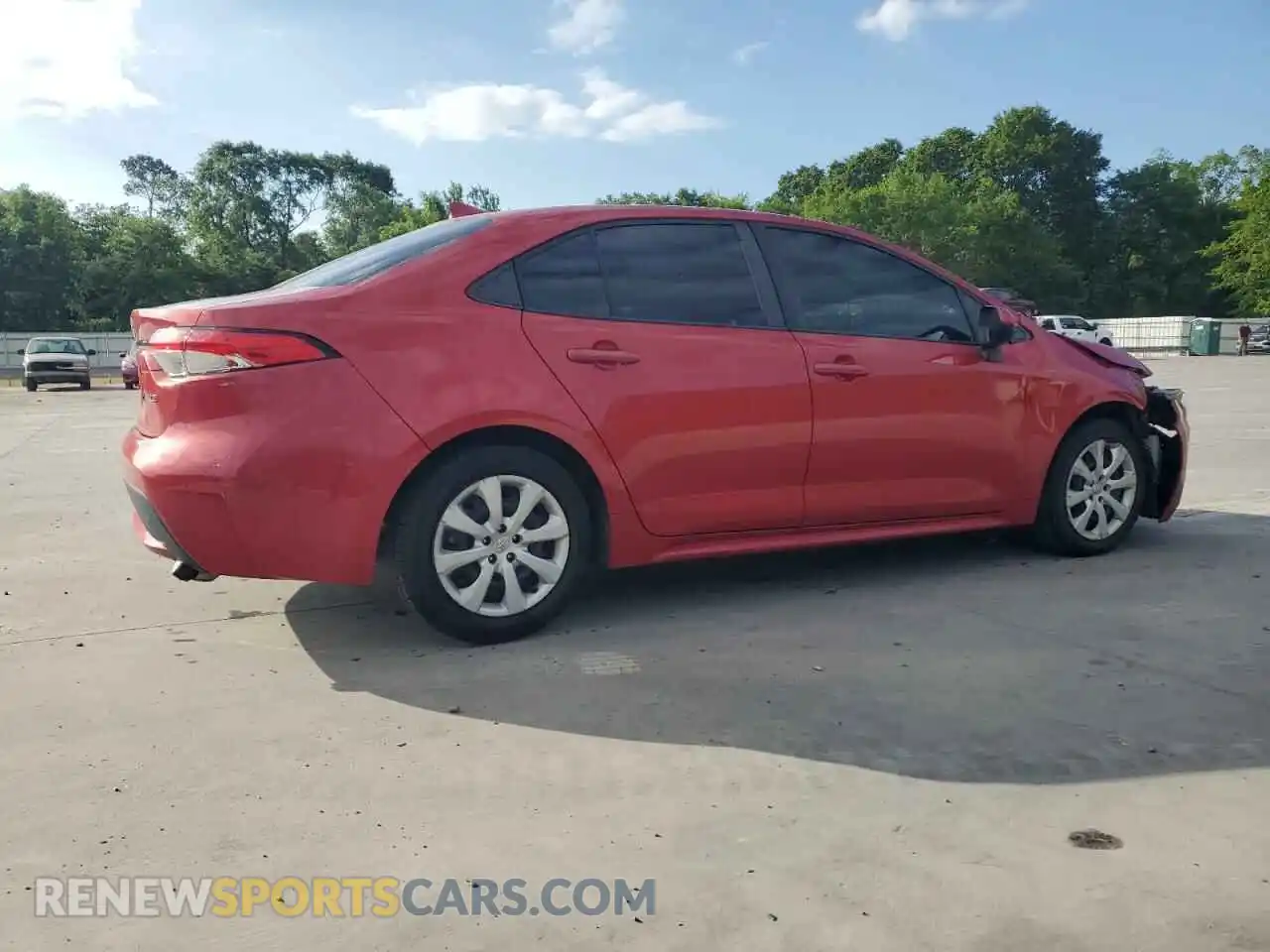 3 fotografías del automóvil dañado 5YFEPRAE1LP032434 TOYOTA COROLLA 2020