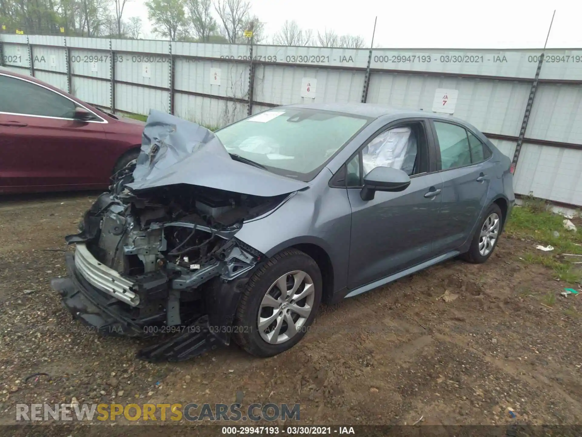 2 Photograph of a damaged car 5YFEPRAE1LP040159 TOYOTA COROLLA 2020