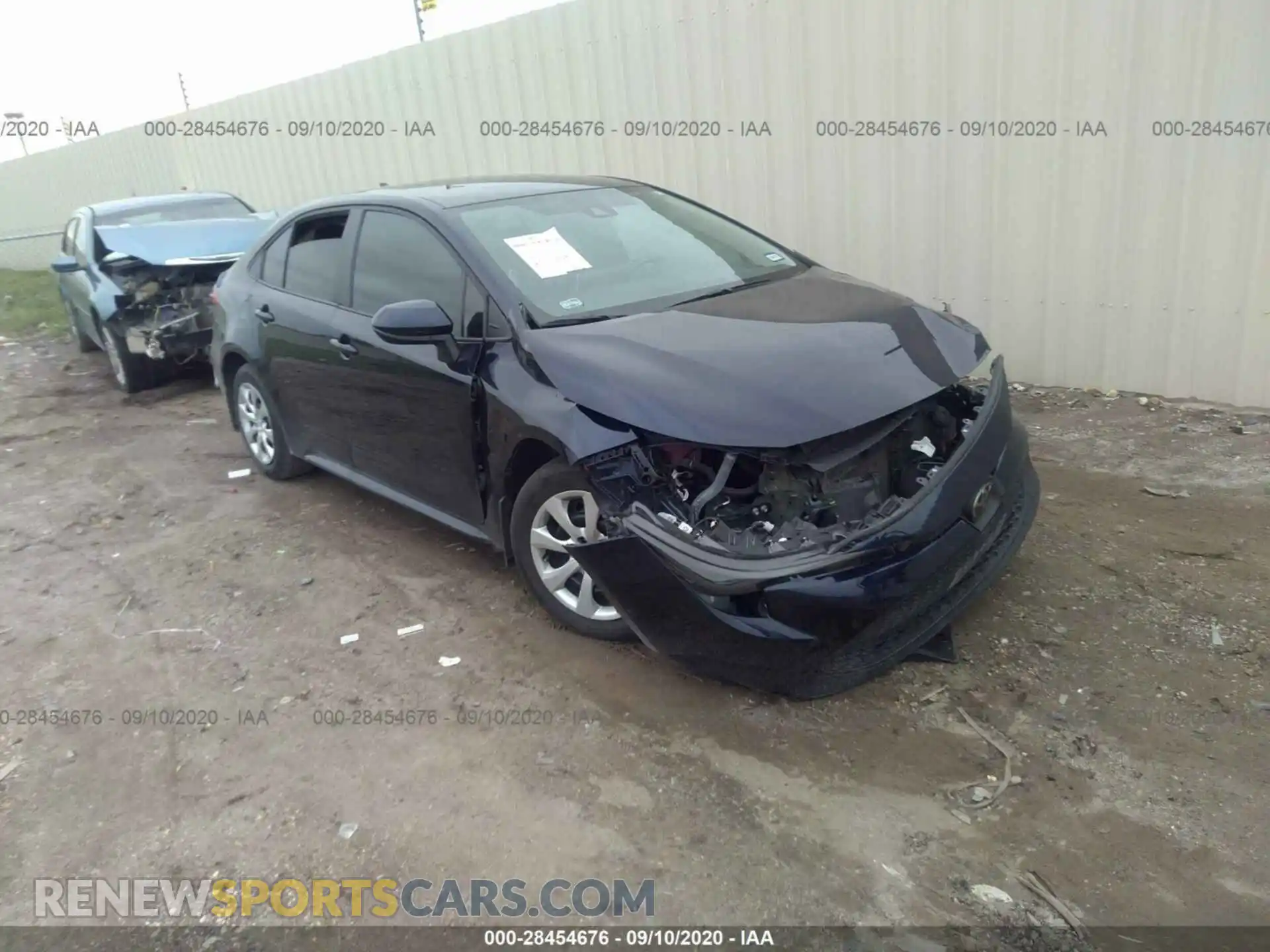 1 Photograph of a damaged car 5YFEPRAE1LP059293 TOYOTA COROLLA 2020
