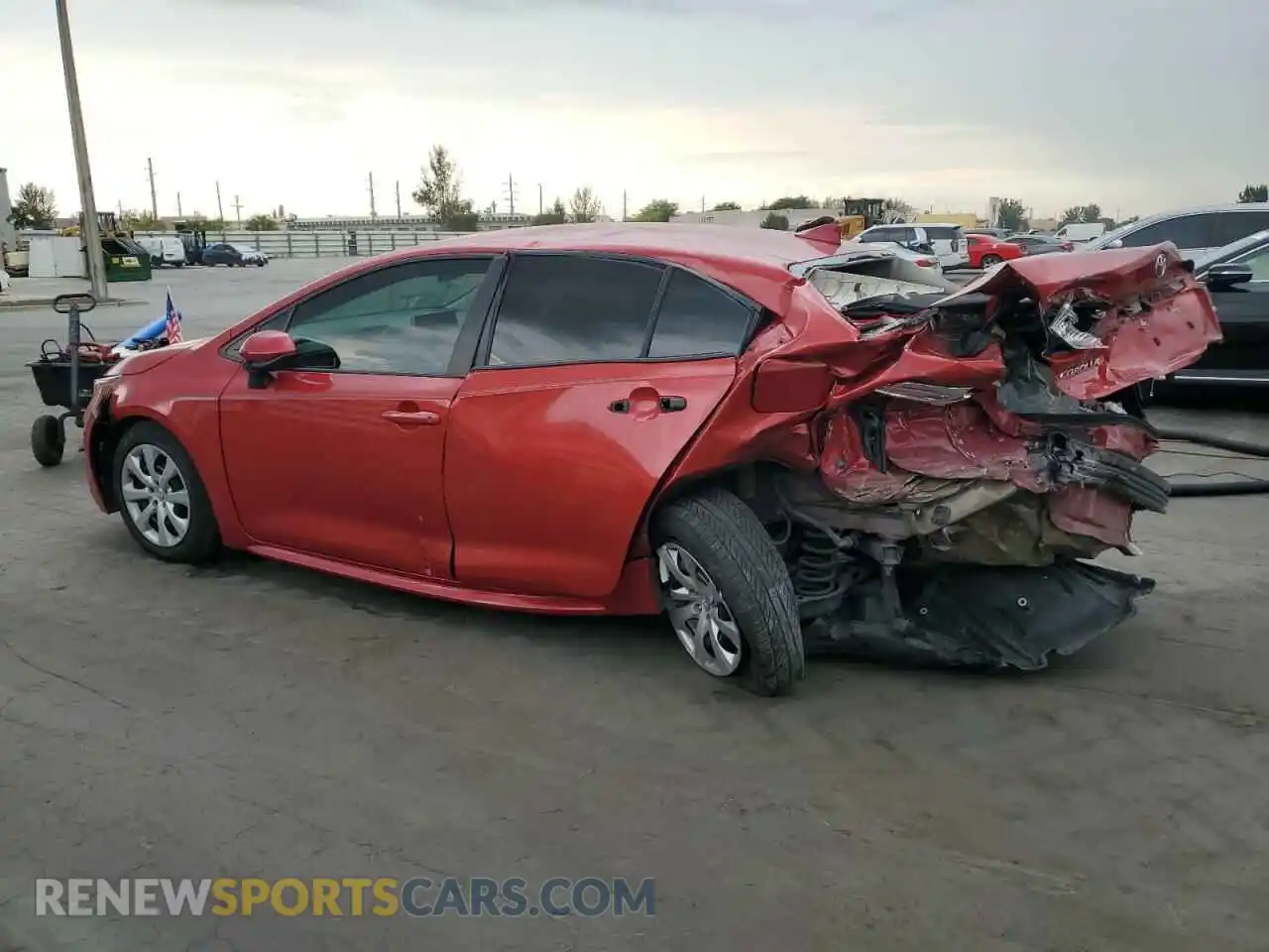 2 Photograph of a damaged car 5YFEPRAE1LP072321 TOYOTA COROLLA 2020