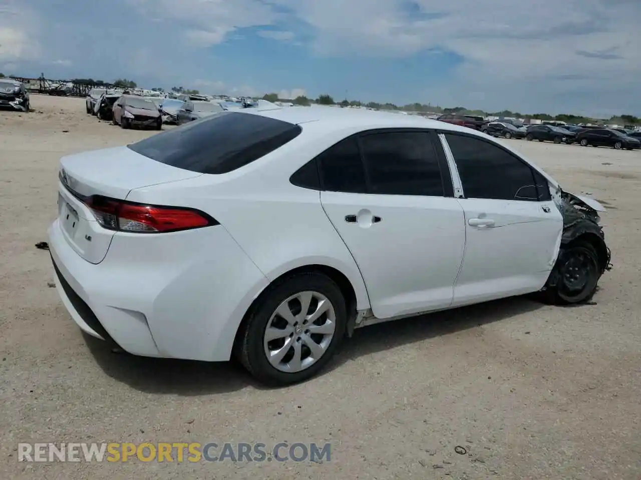 3 Photograph of a damaged car 5YFEPRAE1LP074330 TOYOTA COROLLA 2020