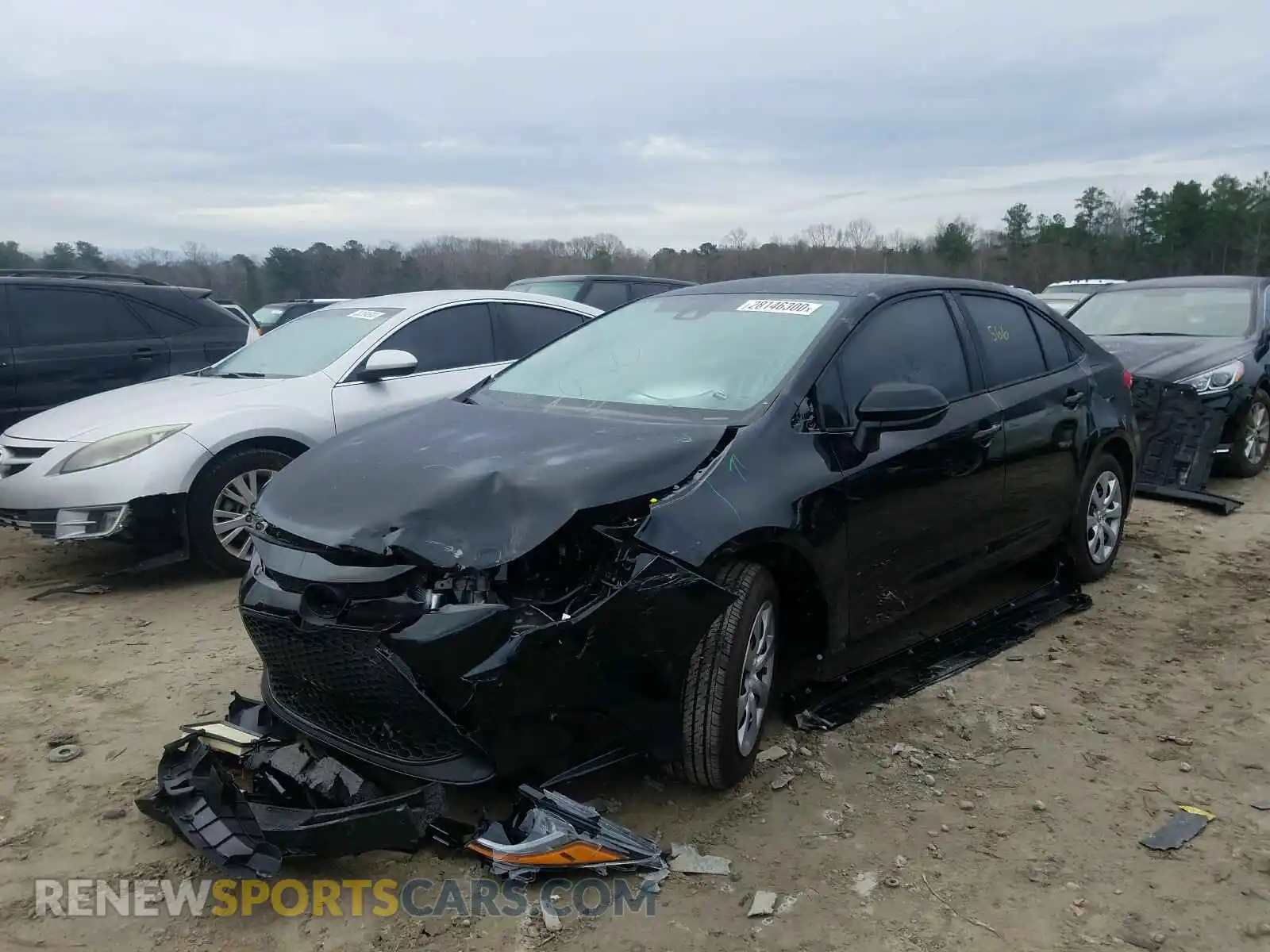 2 Photograph of a damaged car 5YFEPRAE1LP075820 TOYOTA COROLLA 2020