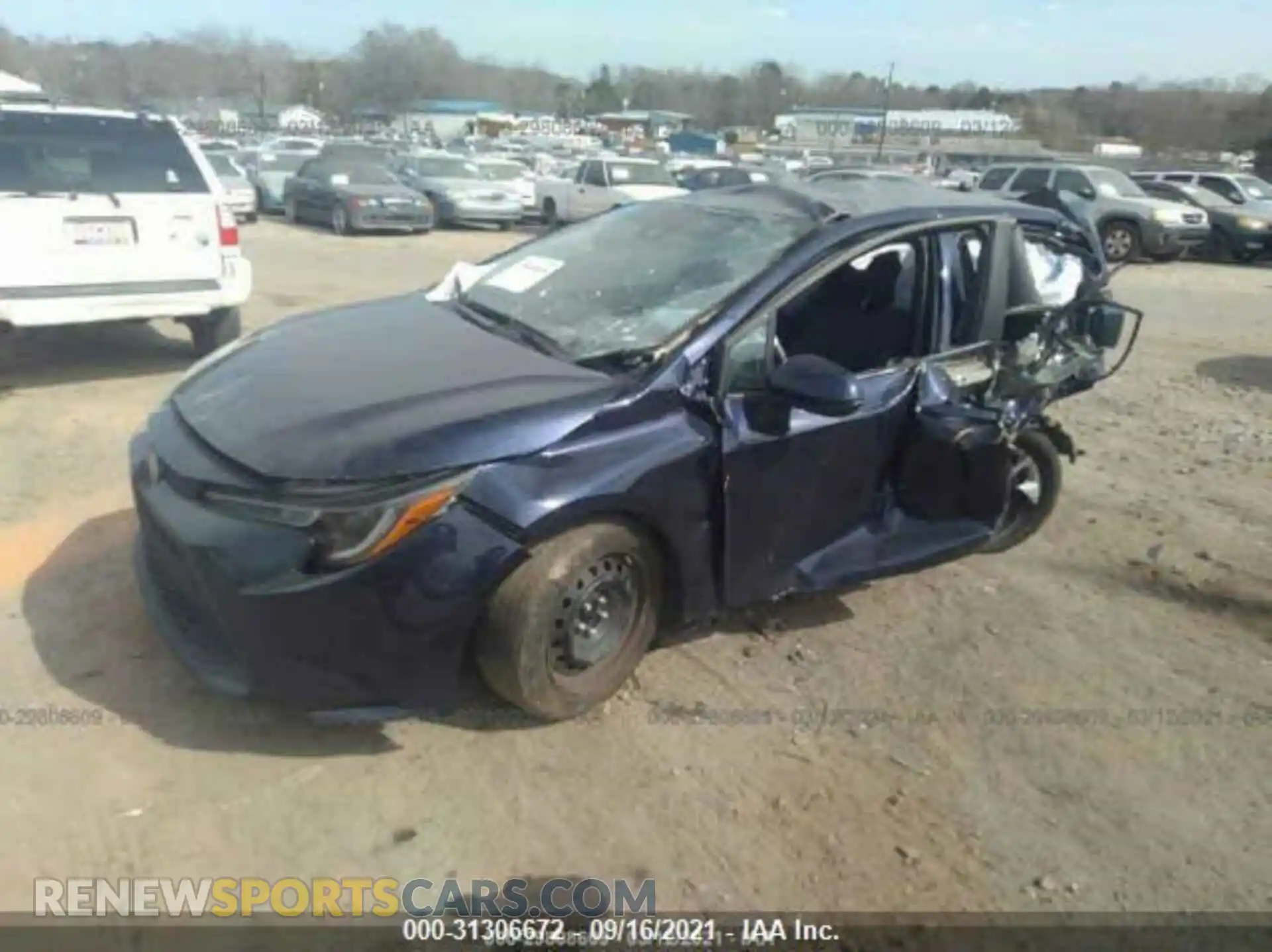 2 Photograph of a damaged car 5YFEPRAE1LP086249 TOYOTA COROLLA 2020