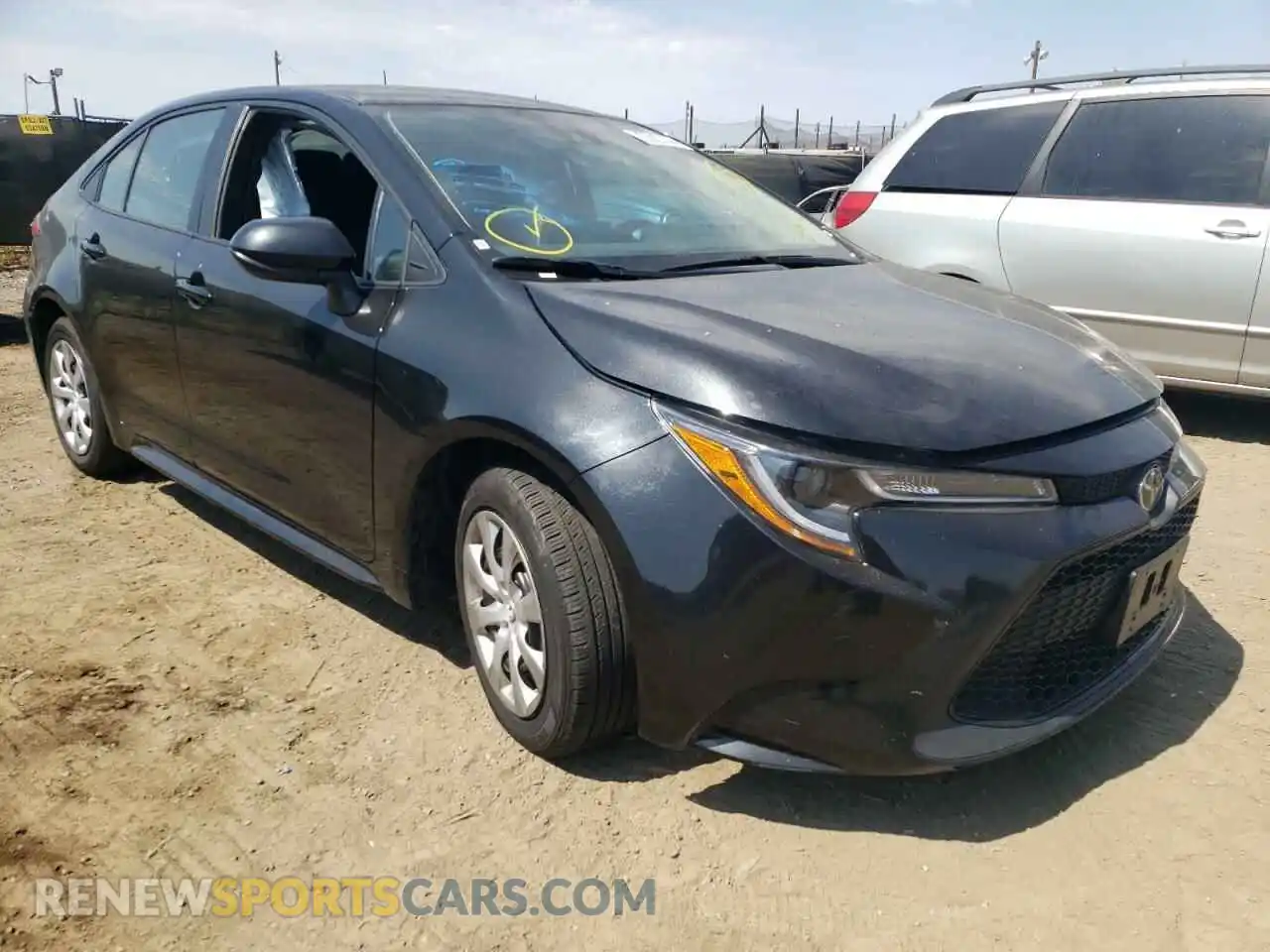 1 Photograph of a damaged car 5YFEPRAE1LP089359 TOYOTA COROLLA 2020