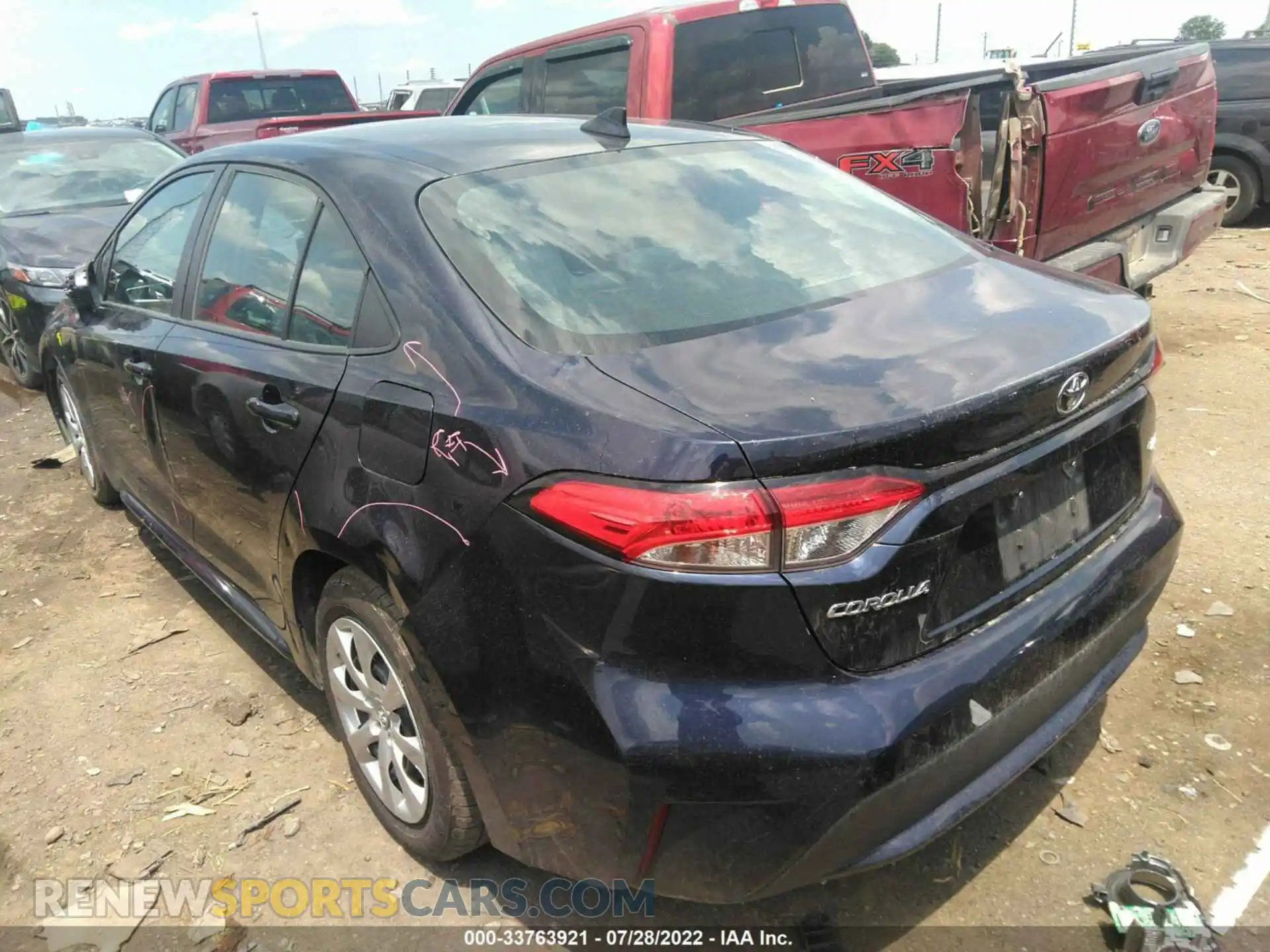 3 Photograph of a damaged car 5YFEPRAE1LP089426 TOYOTA COROLLA 2020