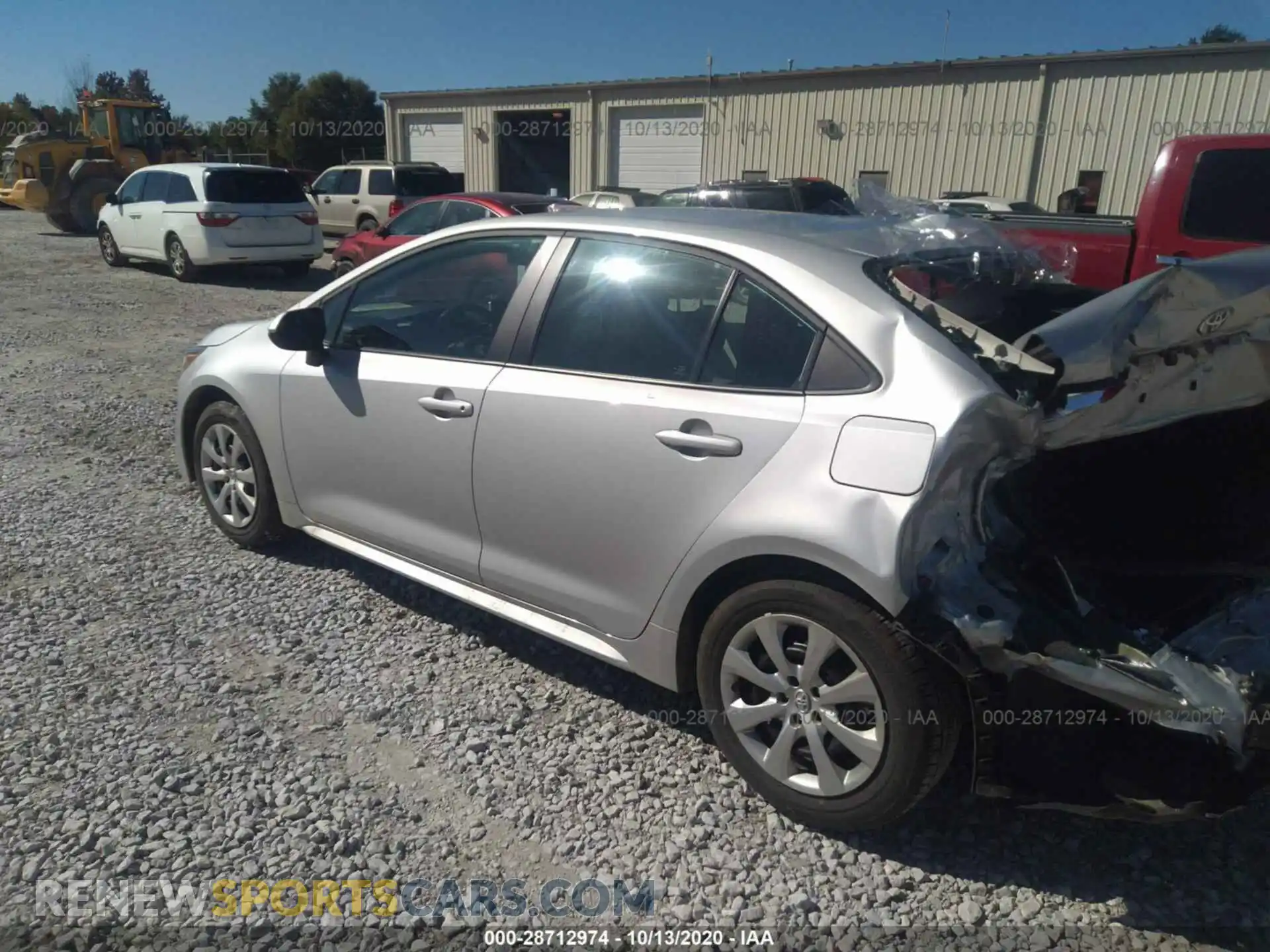 3 fotografías del automóvil dañado 5YFEPRAE1LP089684 TOYOTA COROLLA 2020