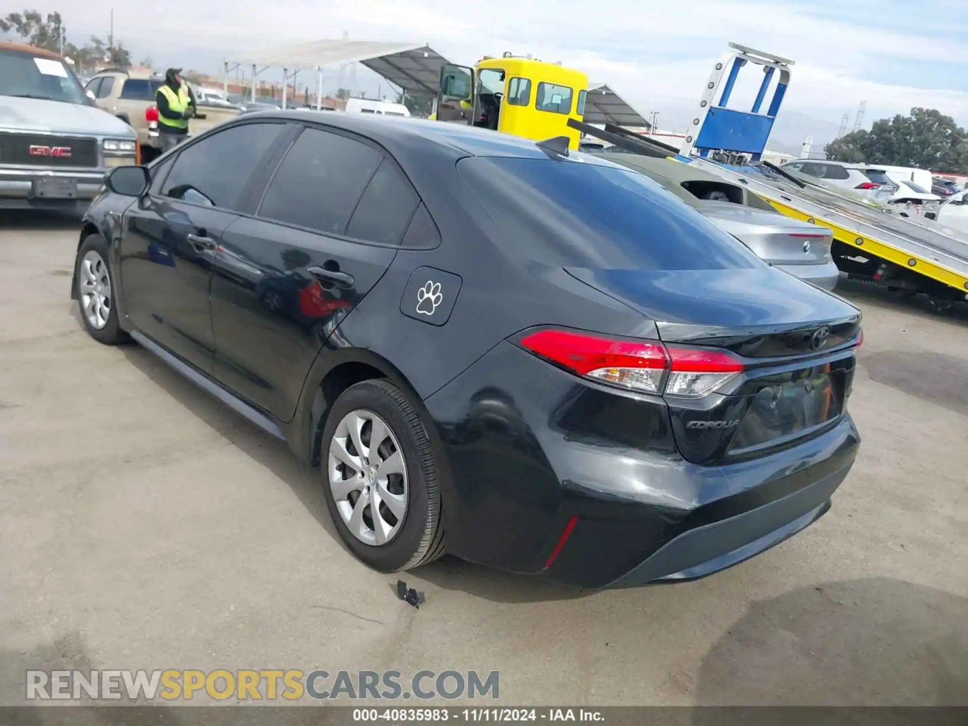 3 Photograph of a damaged car 5YFEPRAE1LP097624 TOYOTA COROLLA 2020
