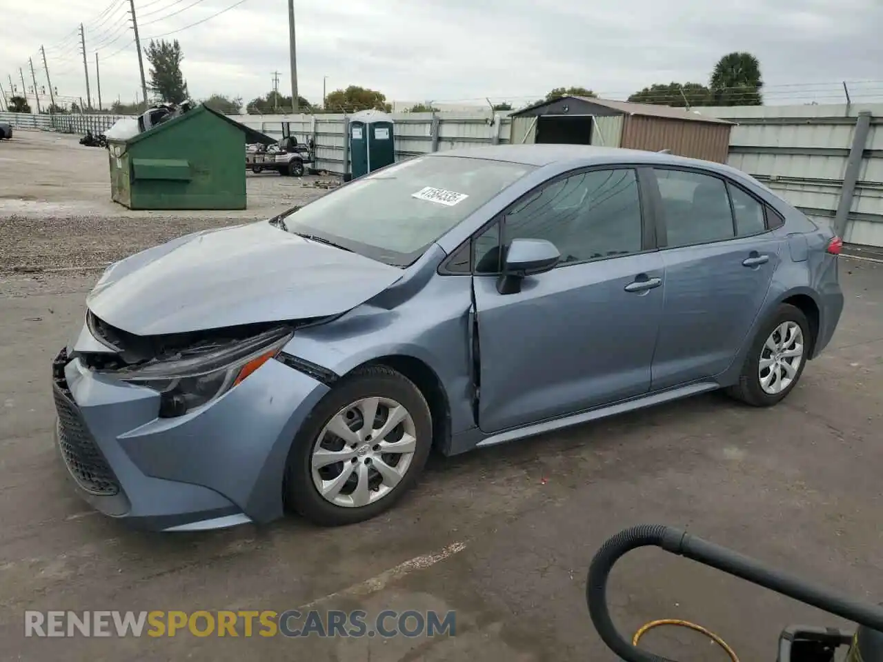 1 Photograph of a damaged car 5YFEPRAE1LP101428 TOYOTA COROLLA 2020