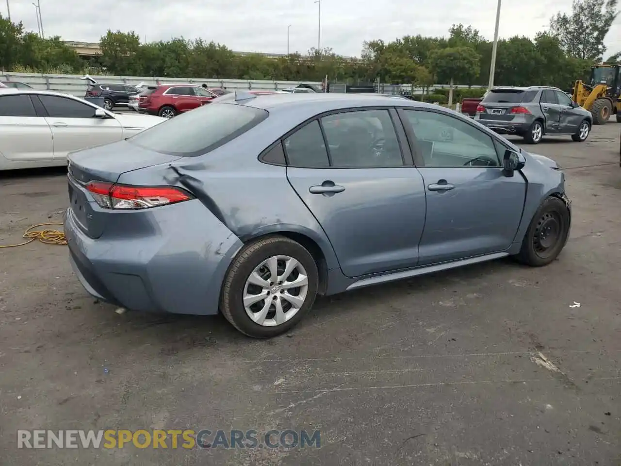 3 Photograph of a damaged car 5YFEPRAE1LP101428 TOYOTA COROLLA 2020