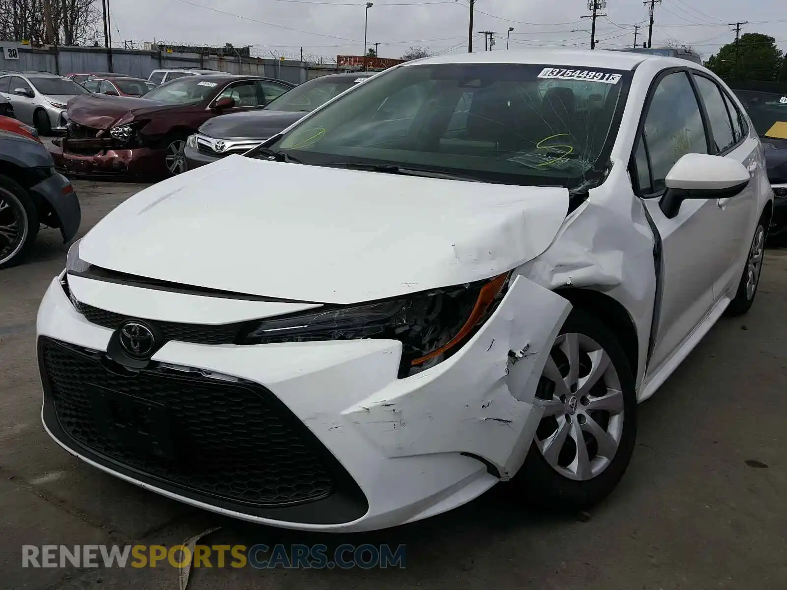 2 Фотография поврежденного автомобиля 5YFEPRAE1LP109738 TOYOTA COROLLA 2020