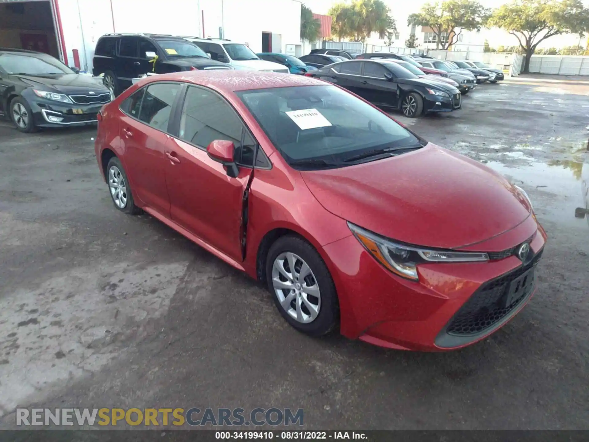 1 fotografías del automóvil dañado 5YFEPRAE1LP115958 TOYOTA COROLLA 2020