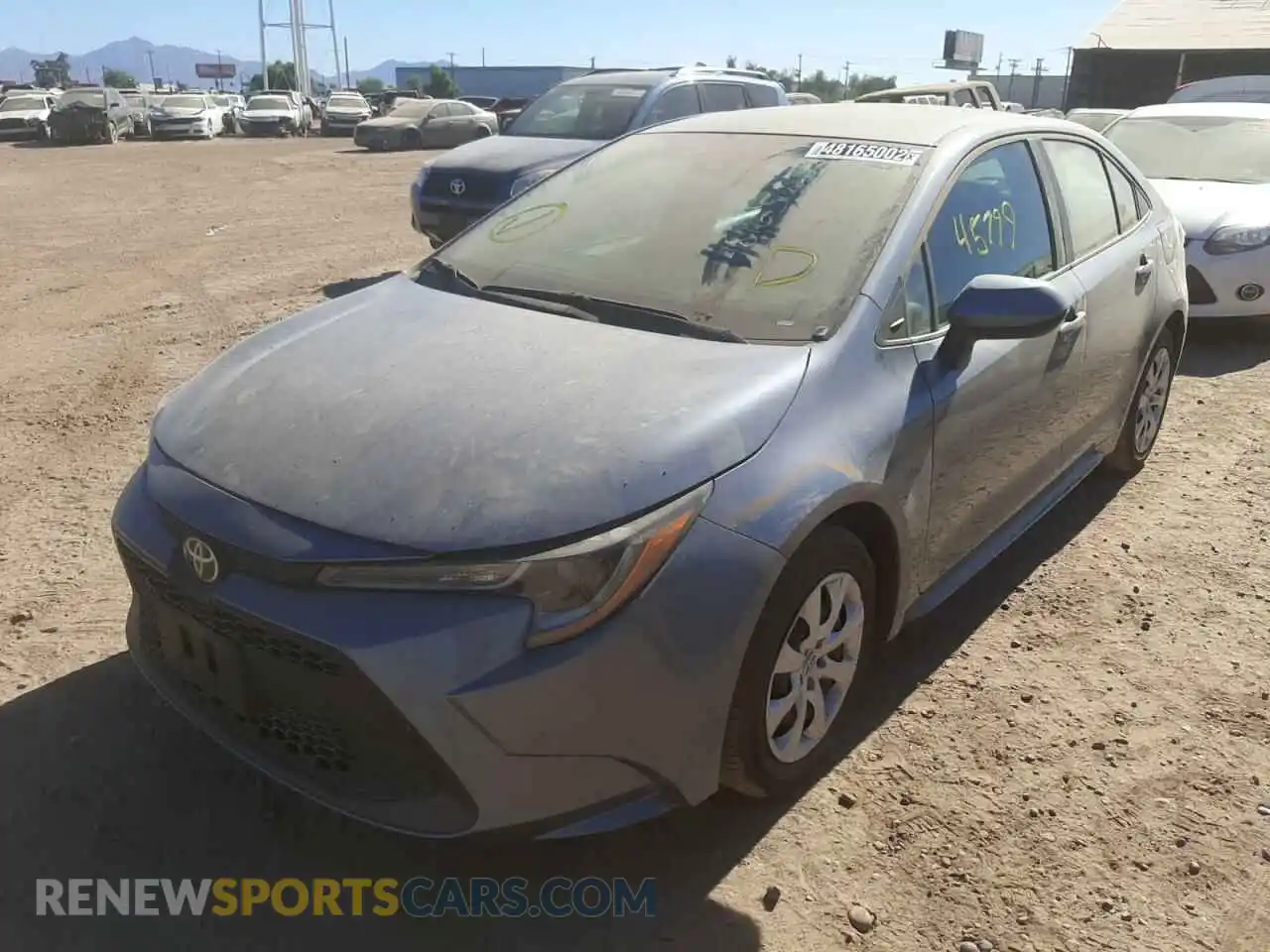 2 Photograph of a damaged car 5YFEPRAE1LP116513 TOYOTA COROLLA 2020