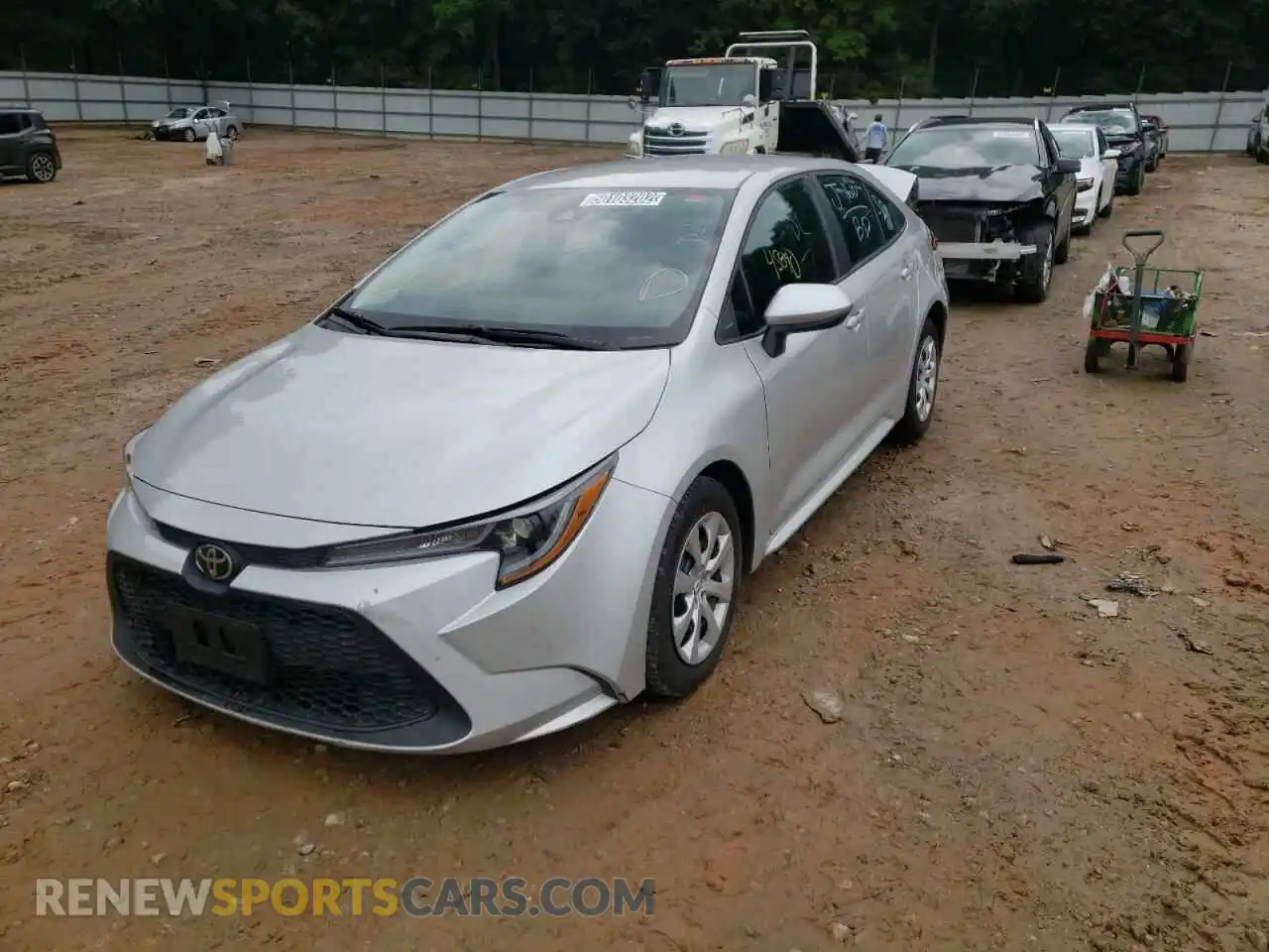 2 Photograph of a damaged car 5YFEPRAE1LP120710 TOYOTA COROLLA 2020
