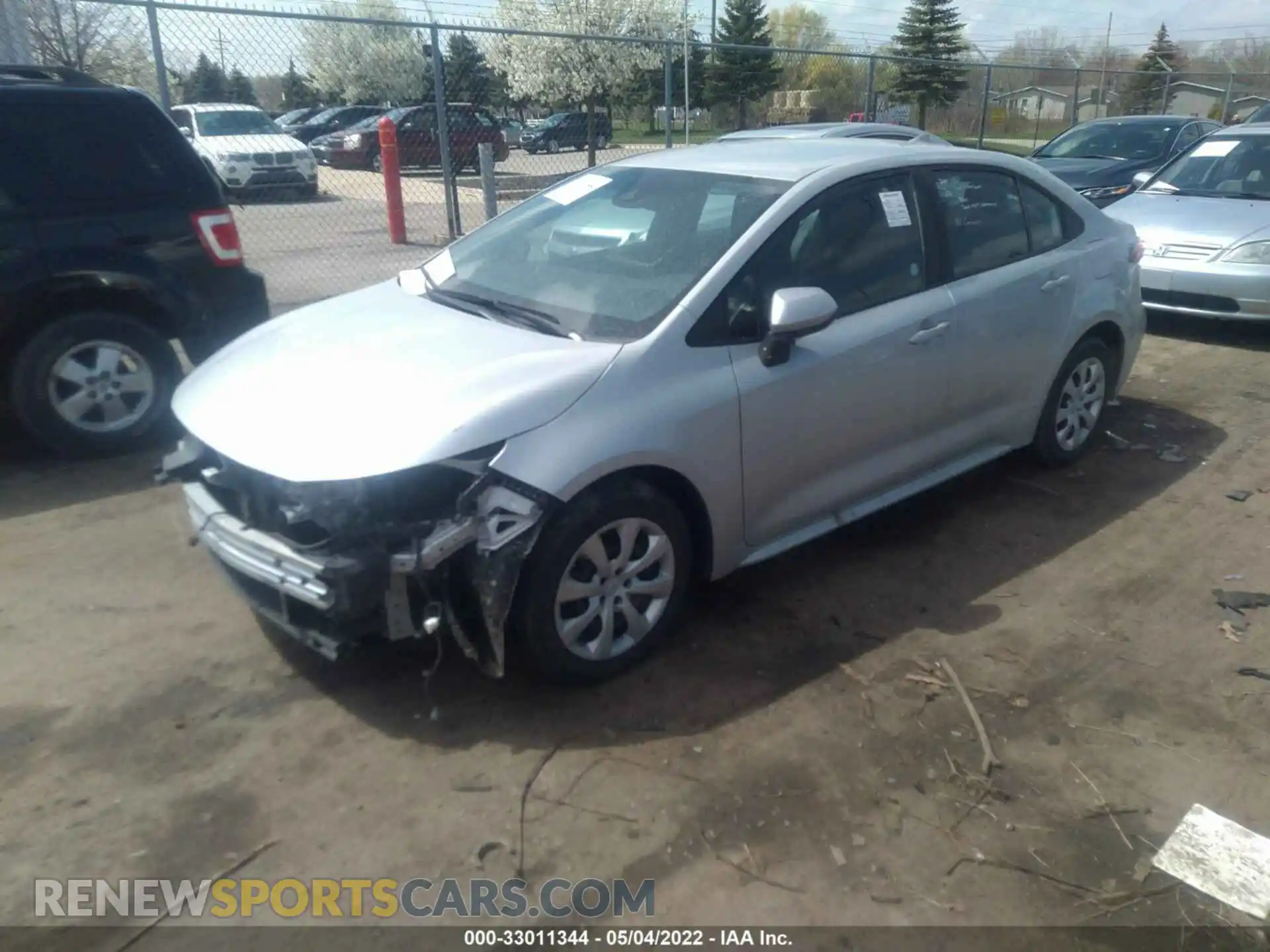 2 Photograph of a damaged car 5YFEPRAE1LP121548 TOYOTA COROLLA 2020