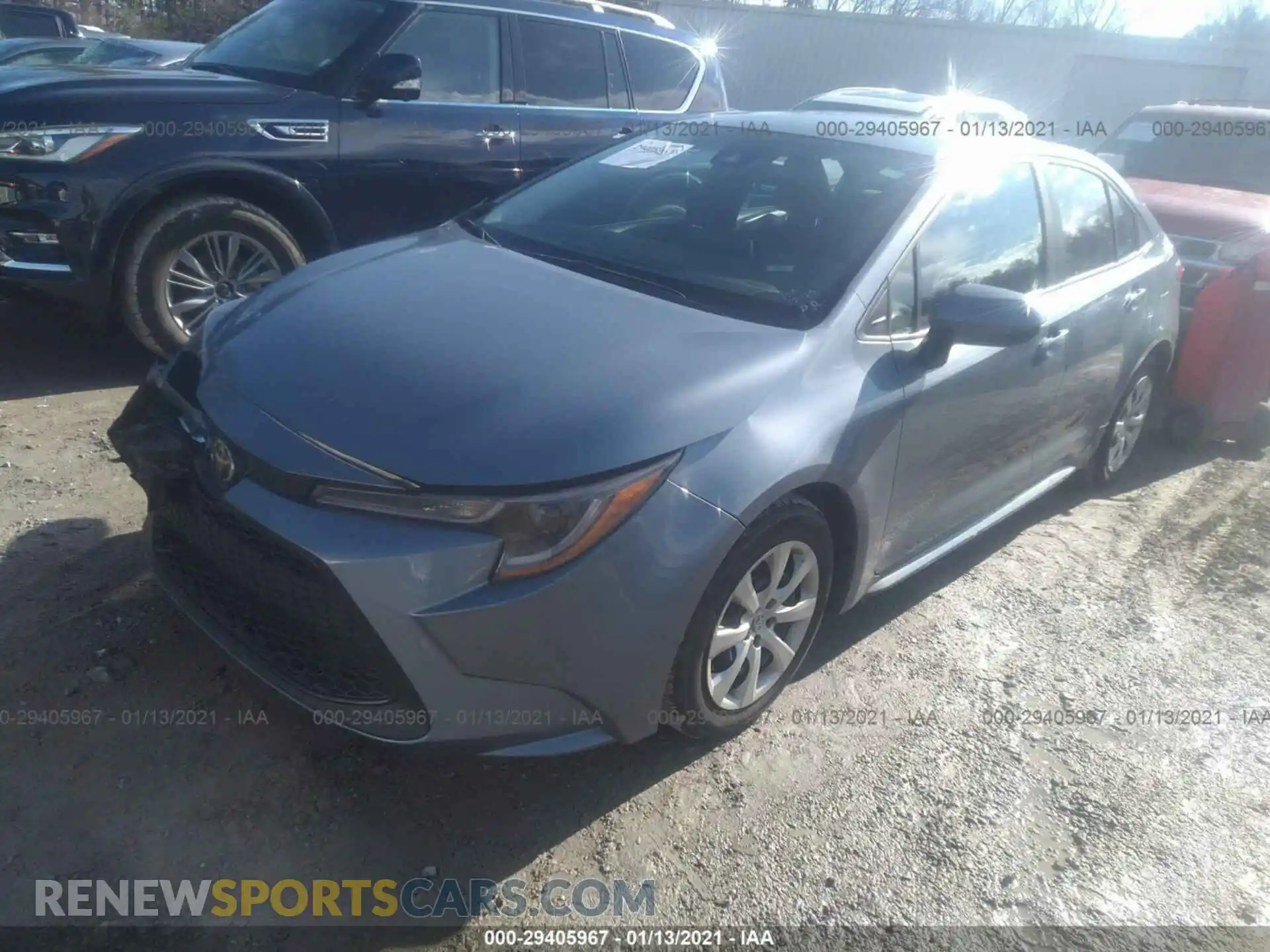 2 Photograph of a damaged car 5YFEPRAE1LP122876 TOYOTA COROLLA 2020