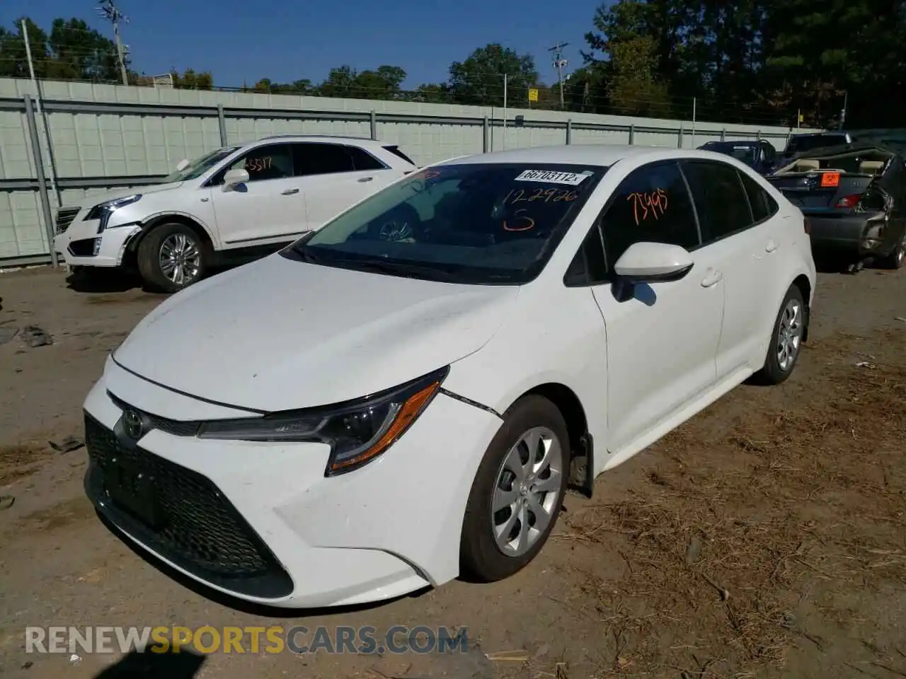 2 Photograph of a damaged car 5YFEPRAE1LP122926 TOYOTA COROLLA 2020