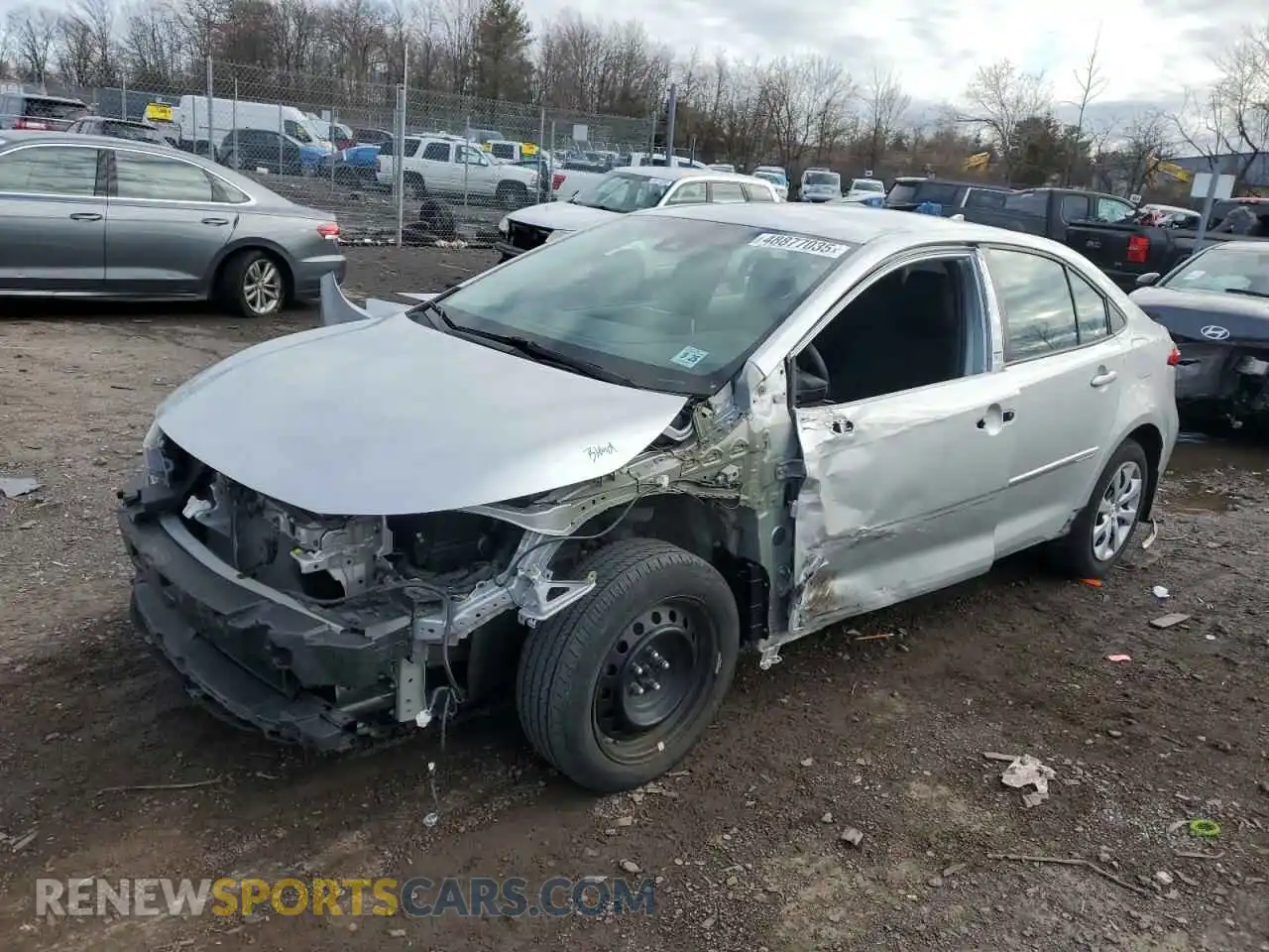 1 Photograph of a damaged car 5YFEPRAE1LP143744 TOYOTA COROLLA 2020