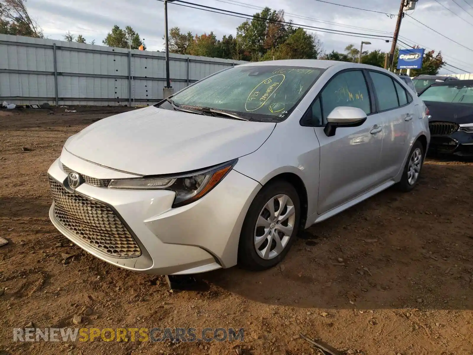 2 Photograph of a damaged car 5YFEPRAE2LP021801 TOYOTA COROLLA 2020