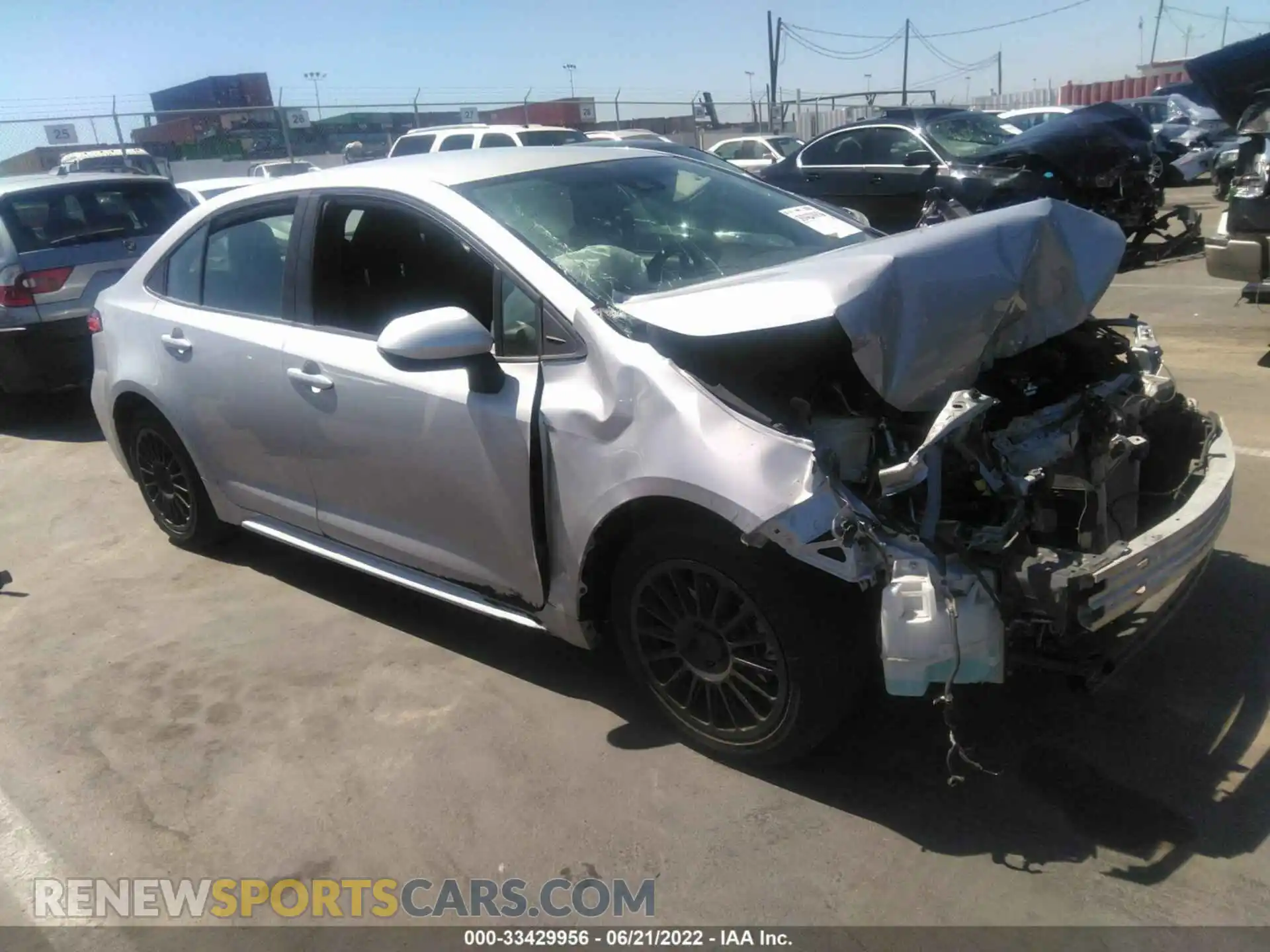 1 Photograph of a damaged car 5YFEPRAE2LP021992 TOYOTA COROLLA 2020