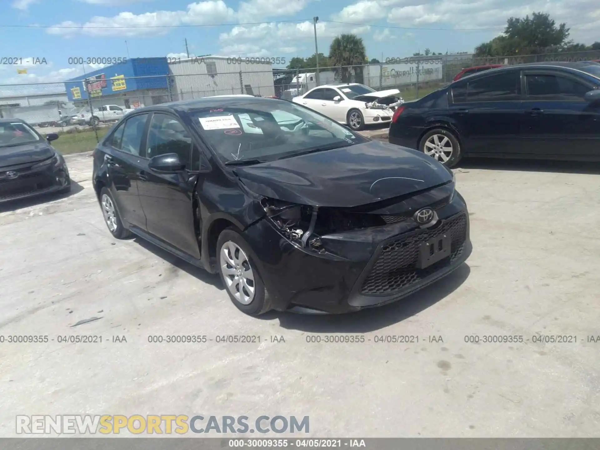 1 Photograph of a damaged car 5YFEPRAE2LP022110 TOYOTA COROLLA 2020