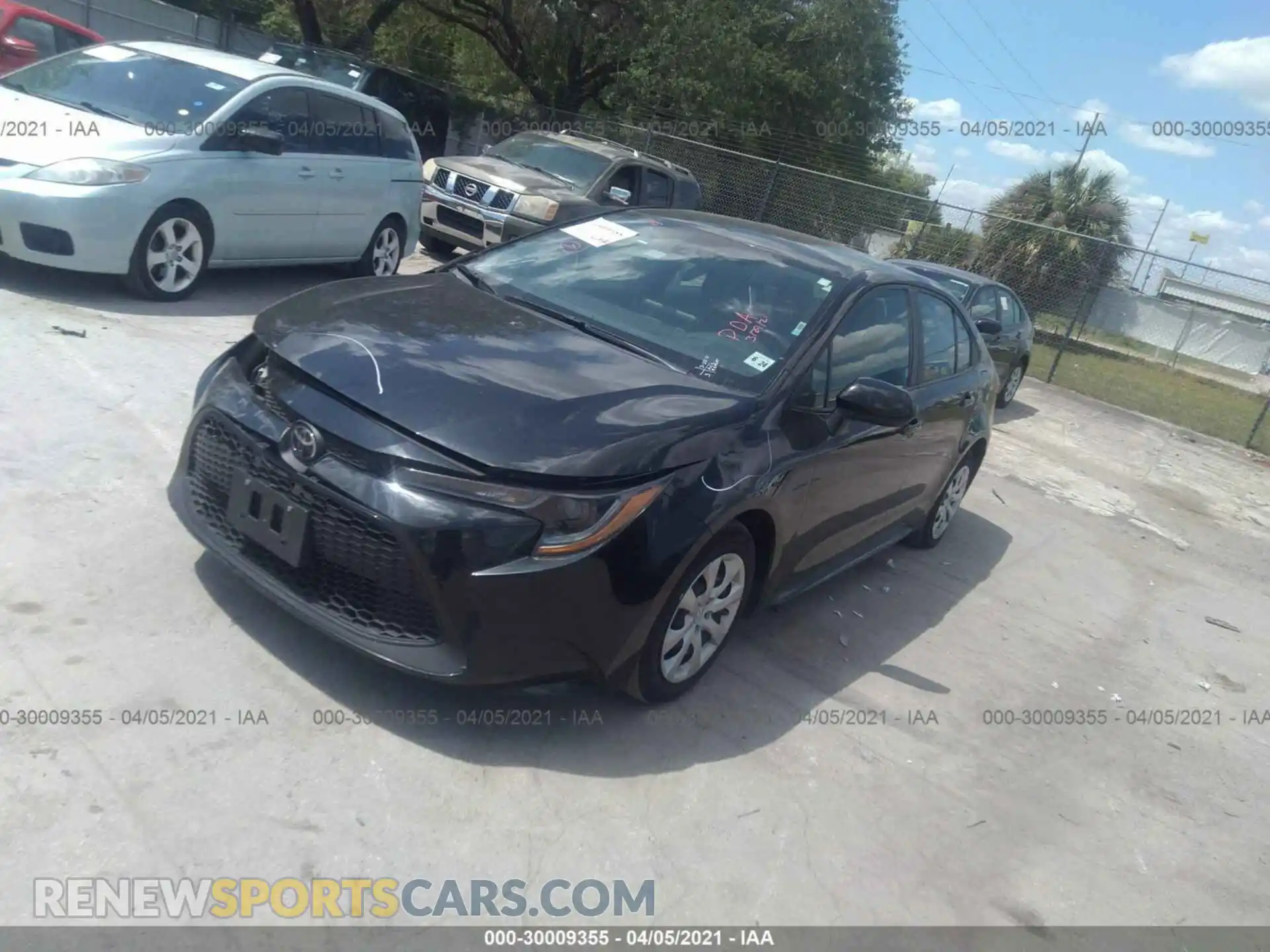 2 Photograph of a damaged car 5YFEPRAE2LP022110 TOYOTA COROLLA 2020