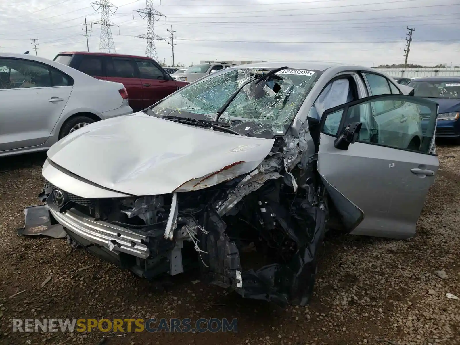 2 Photograph of a damaged car 5YFEPRAE2LP023760 TOYOTA COROLLA 2020