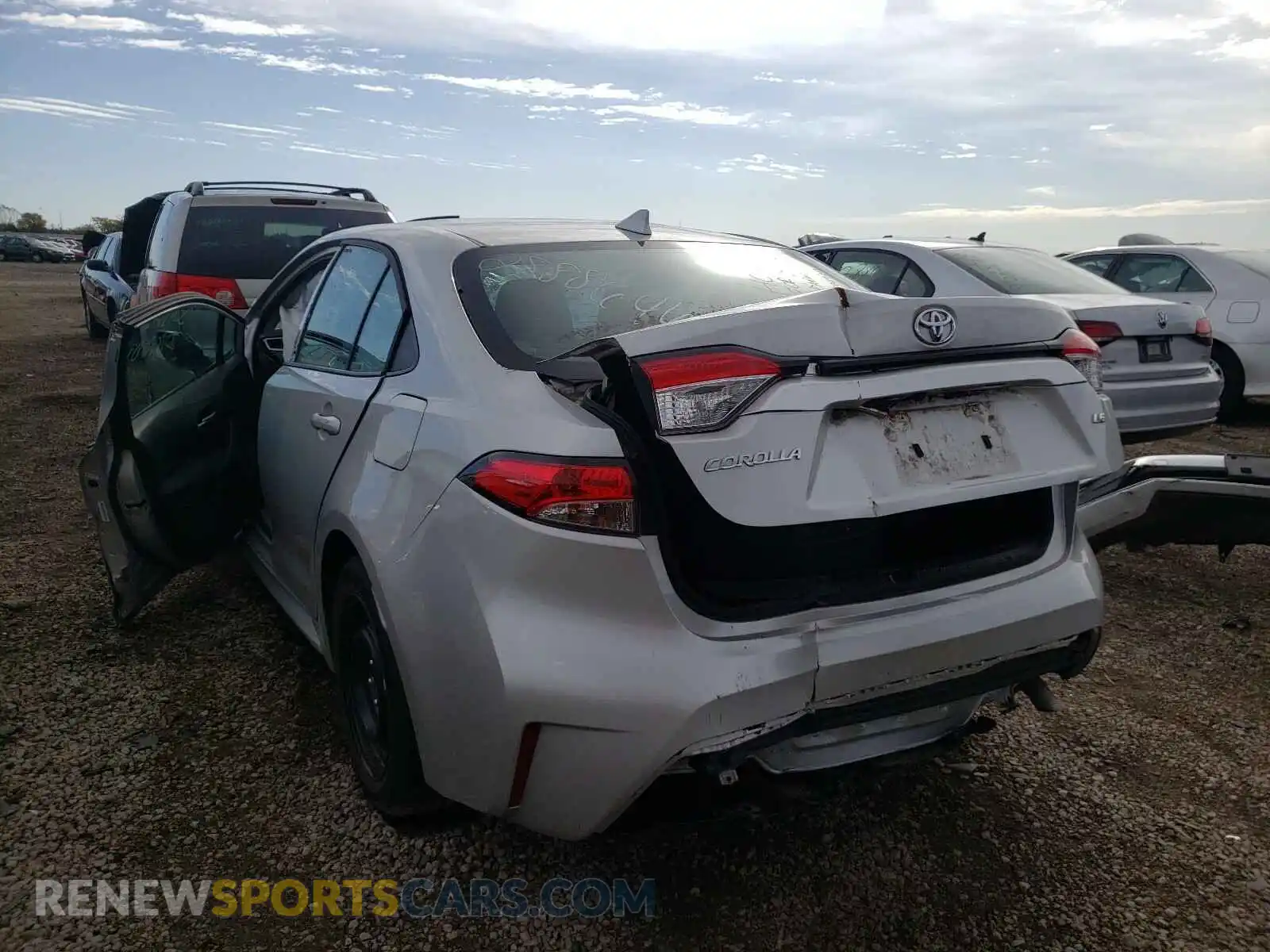 3 Photograph of a damaged car 5YFEPRAE2LP023760 TOYOTA COROLLA 2020