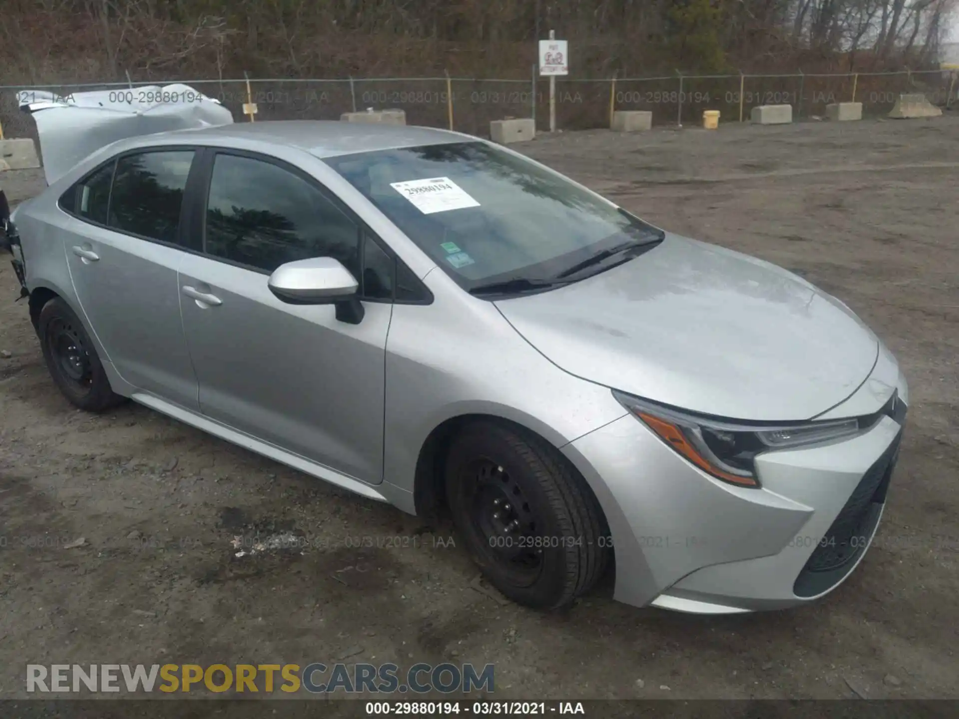 1 Photograph of a damaged car 5YFEPRAE2LP025850 TOYOTA COROLLA 2020