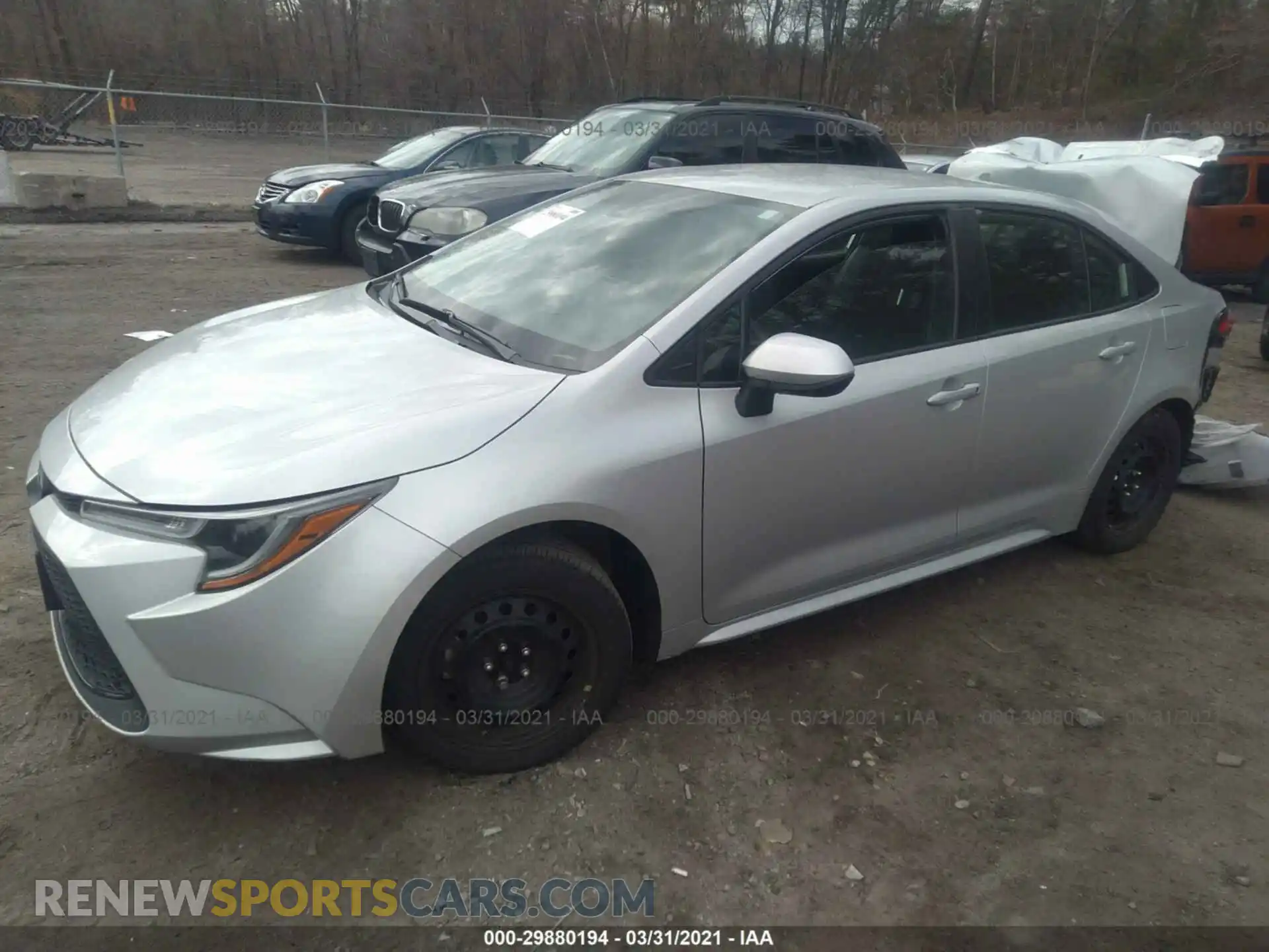 2 Photograph of a damaged car 5YFEPRAE2LP025850 TOYOTA COROLLA 2020