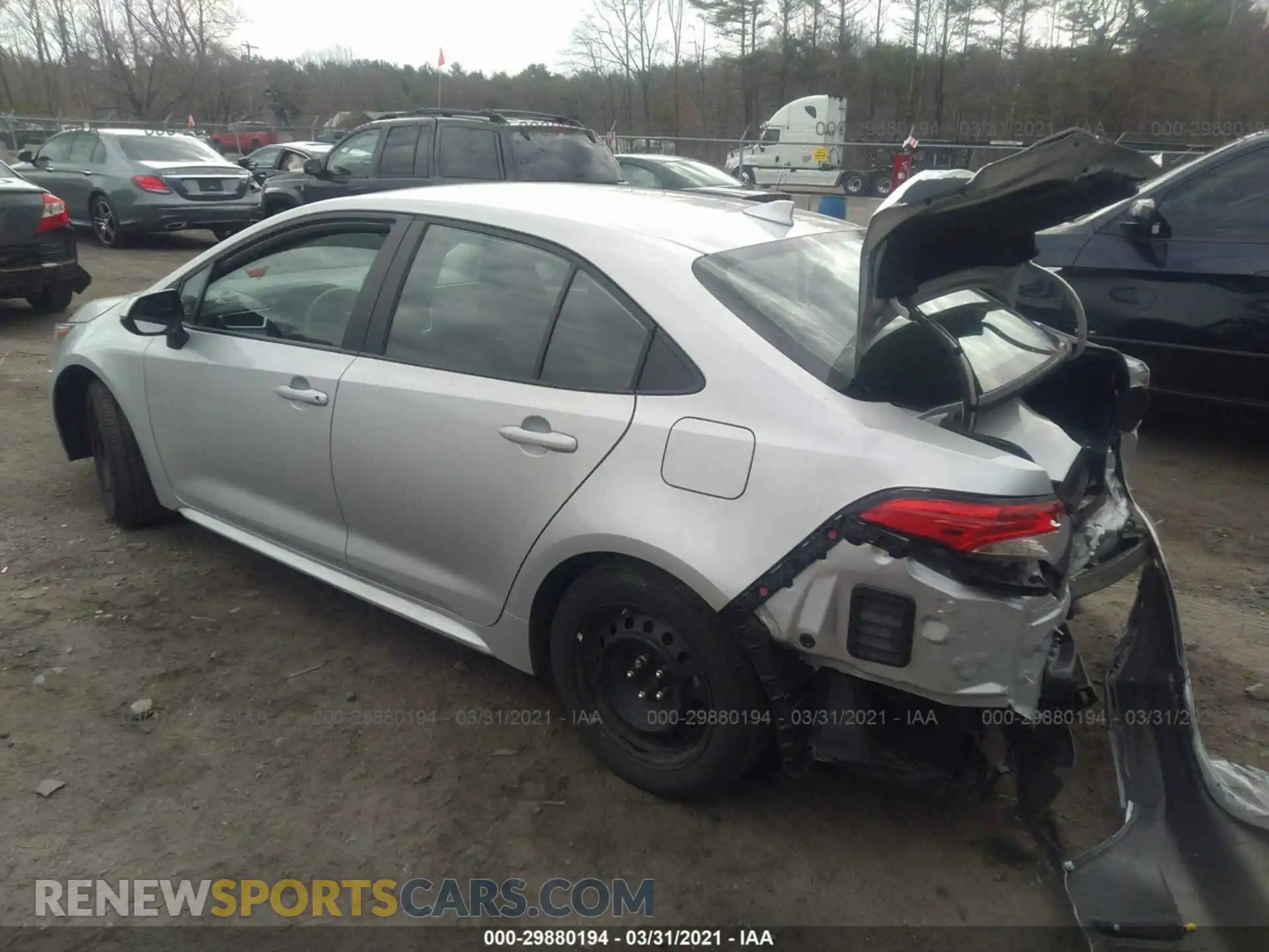3 Photograph of a damaged car 5YFEPRAE2LP025850 TOYOTA COROLLA 2020