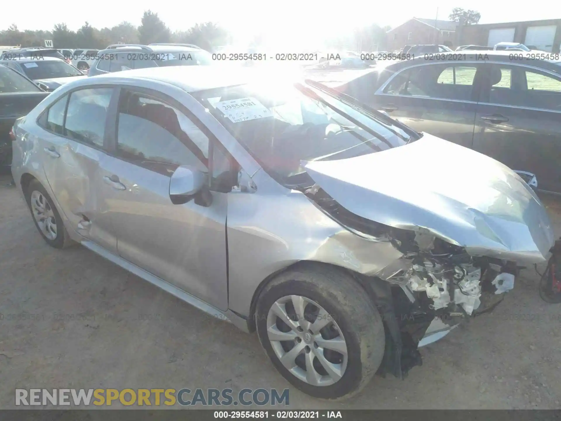 1 Photograph of a damaged car 5YFEPRAE2LP029719 TOYOTA COROLLA 2020