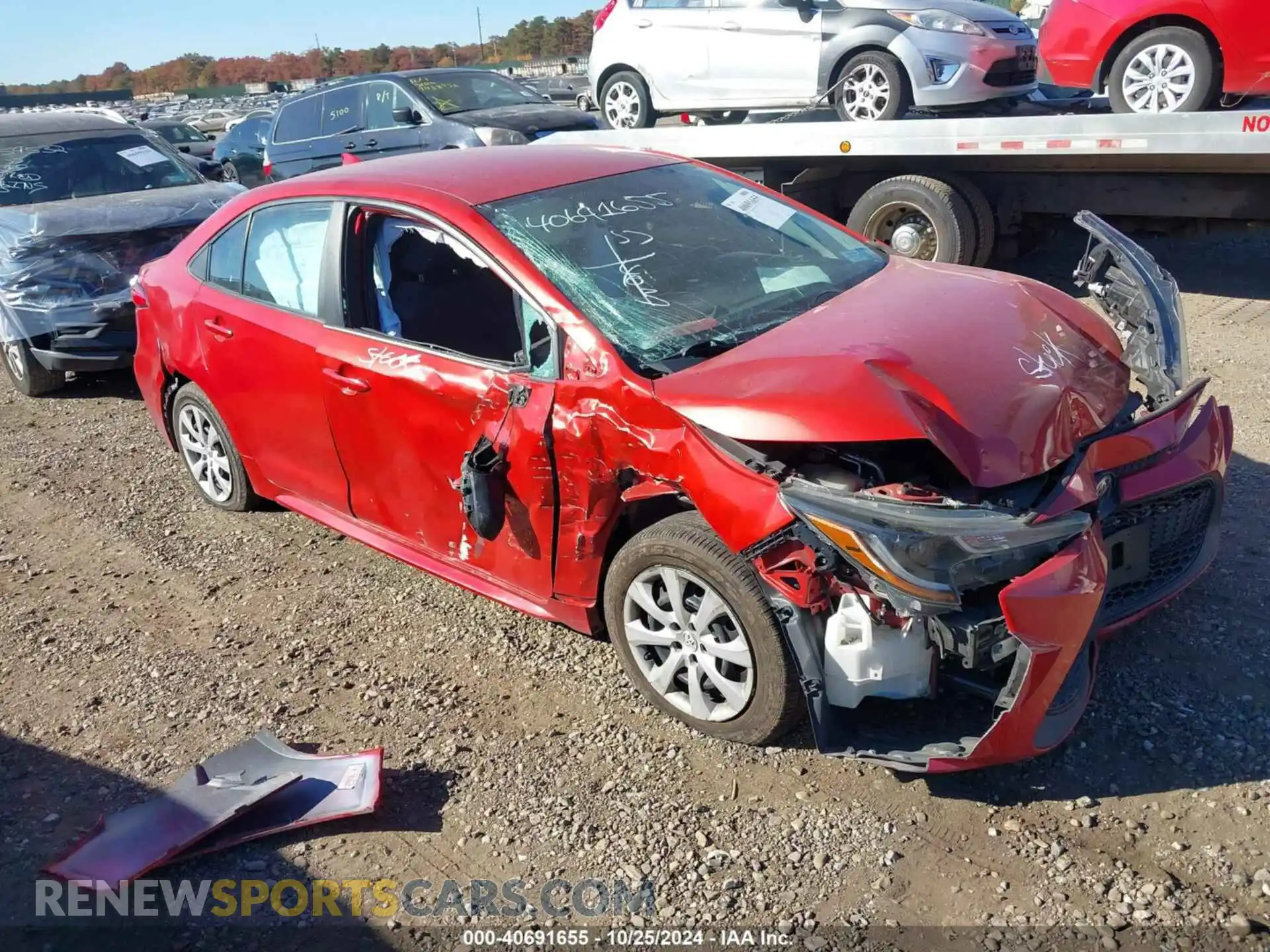 1 Photograph of a damaged car 5YFEPRAE2LP030692 TOYOTA COROLLA 2020