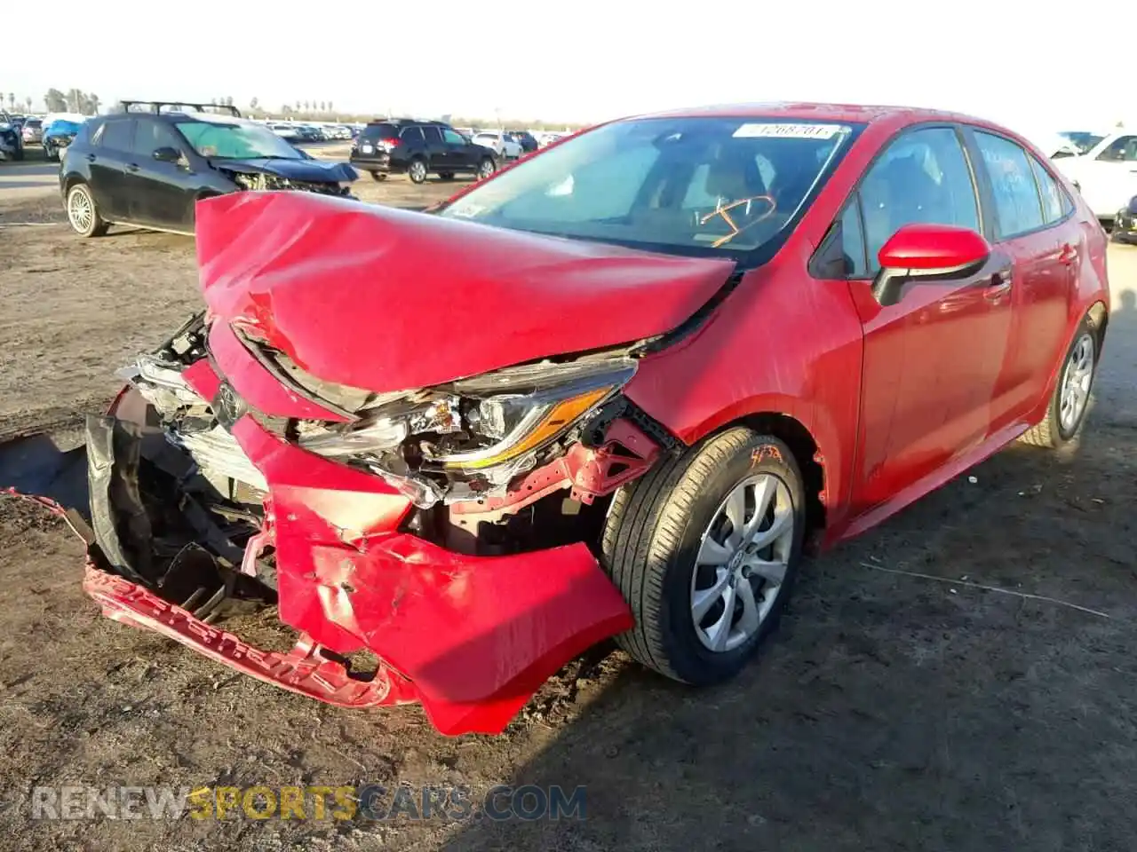 2 Photograph of a damaged car 5YFEPRAE2LP031275 TOYOTA COROLLA 2020