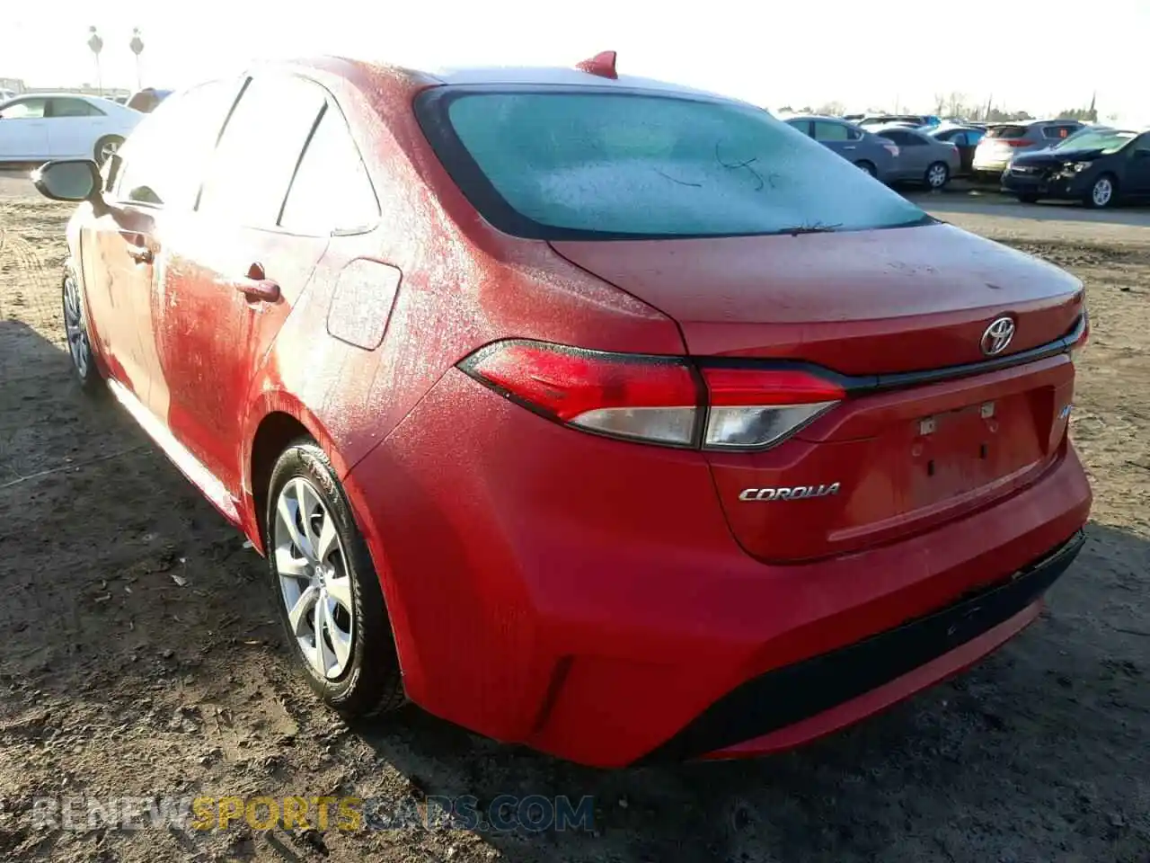 3 Photograph of a damaged car 5YFEPRAE2LP031275 TOYOTA COROLLA 2020