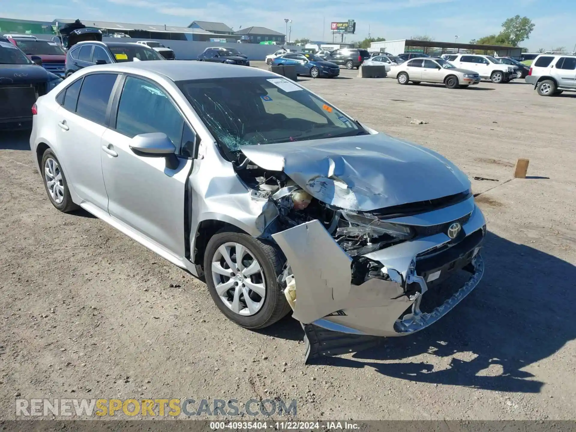 1 fotografías del automóvil dañado 5YFEPRAE2LP032250 TOYOTA COROLLA 2020